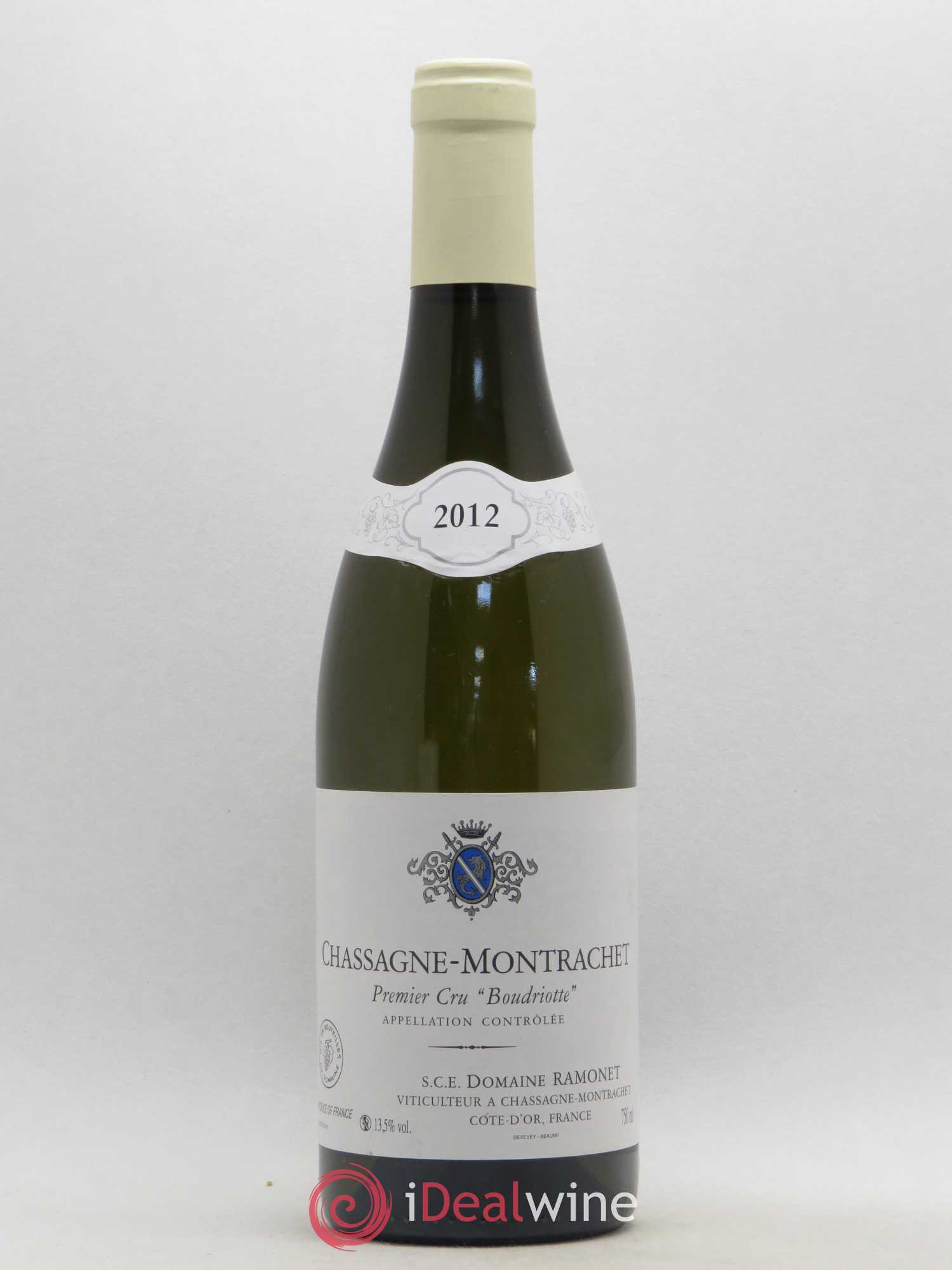 Chassagne-Montrachet 1er Cru Boudriotte Ramonet (Domaine) 2012 - Lot de 1 bouteille - 0