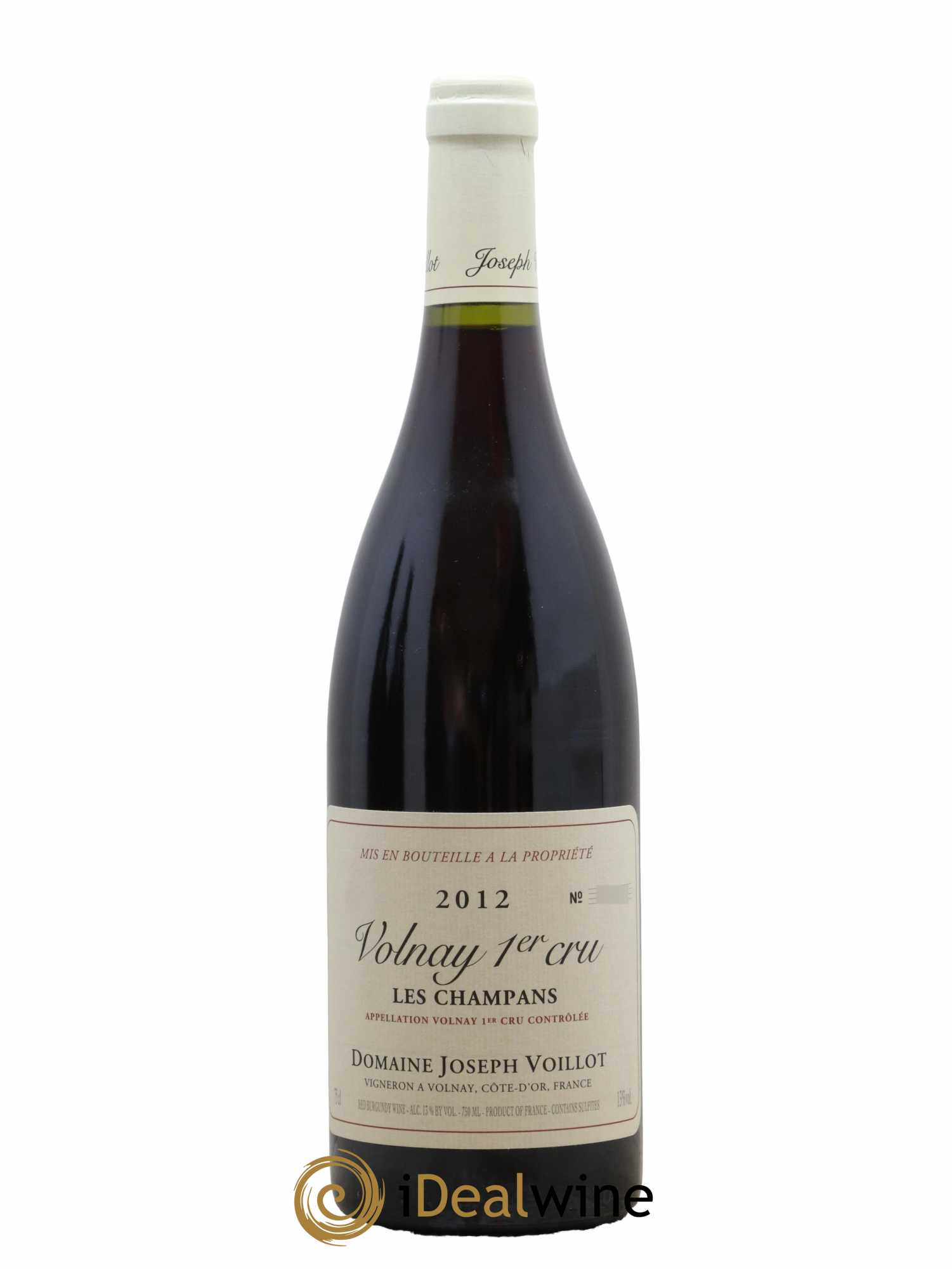Volnay 1er Cru les Champans Joseph Voillot (Domaine) 2012 - Lot de 1 bouteille - 0