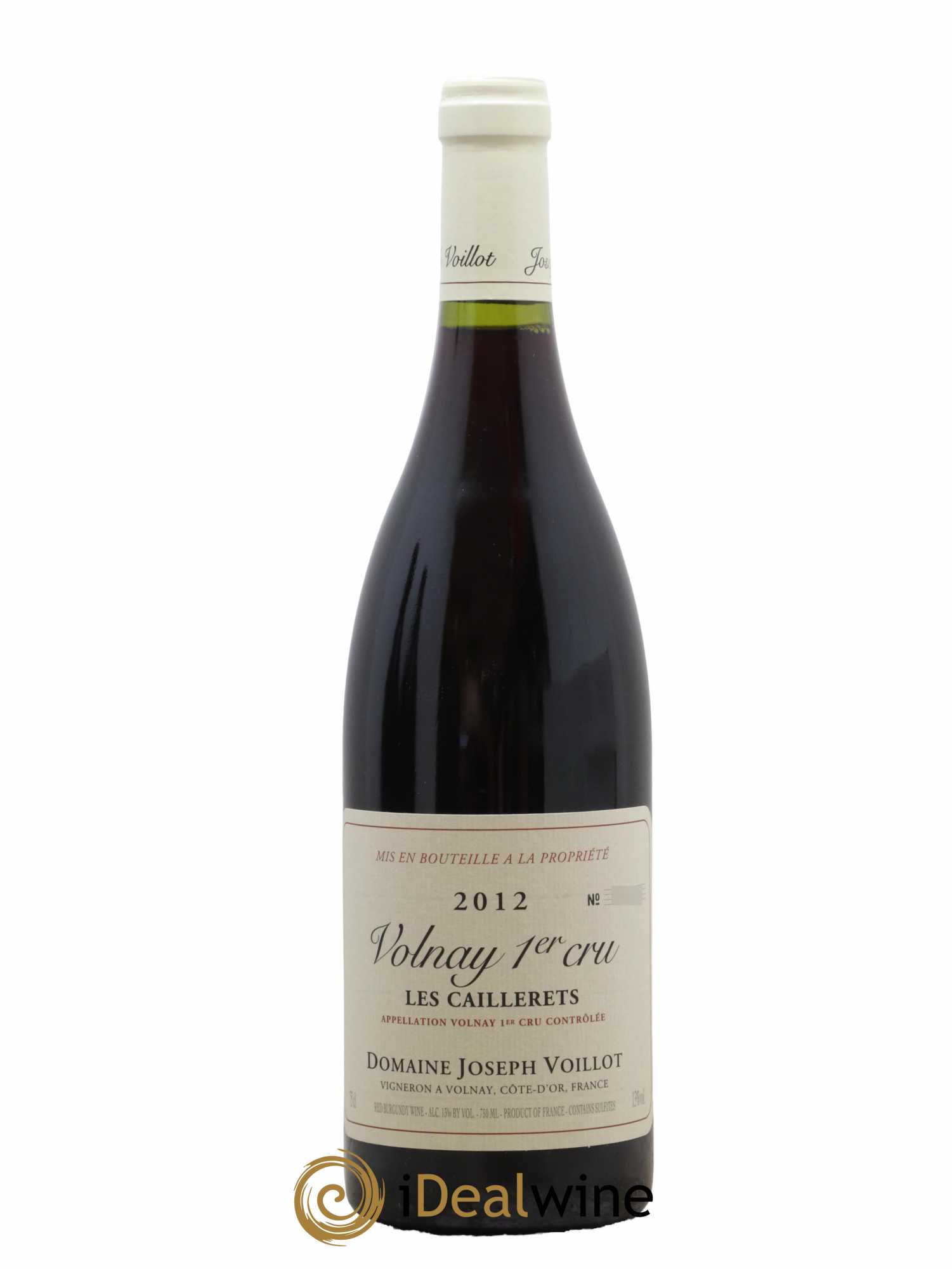 Volnay 1er Cru Les Caillerets Joseph Voillot (Domaine) 2012 - Lot de 1 bouteille - 0