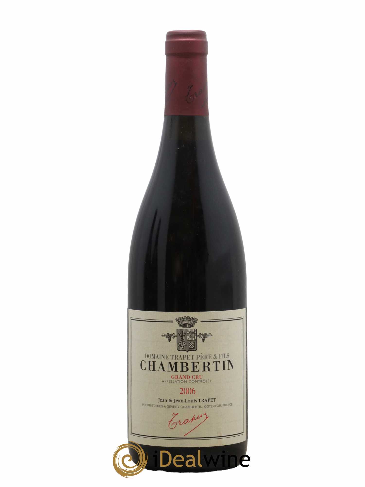 Chambertin Grand Cru Domaine Trapet 2006 - Lot de 1 bouteille - 0