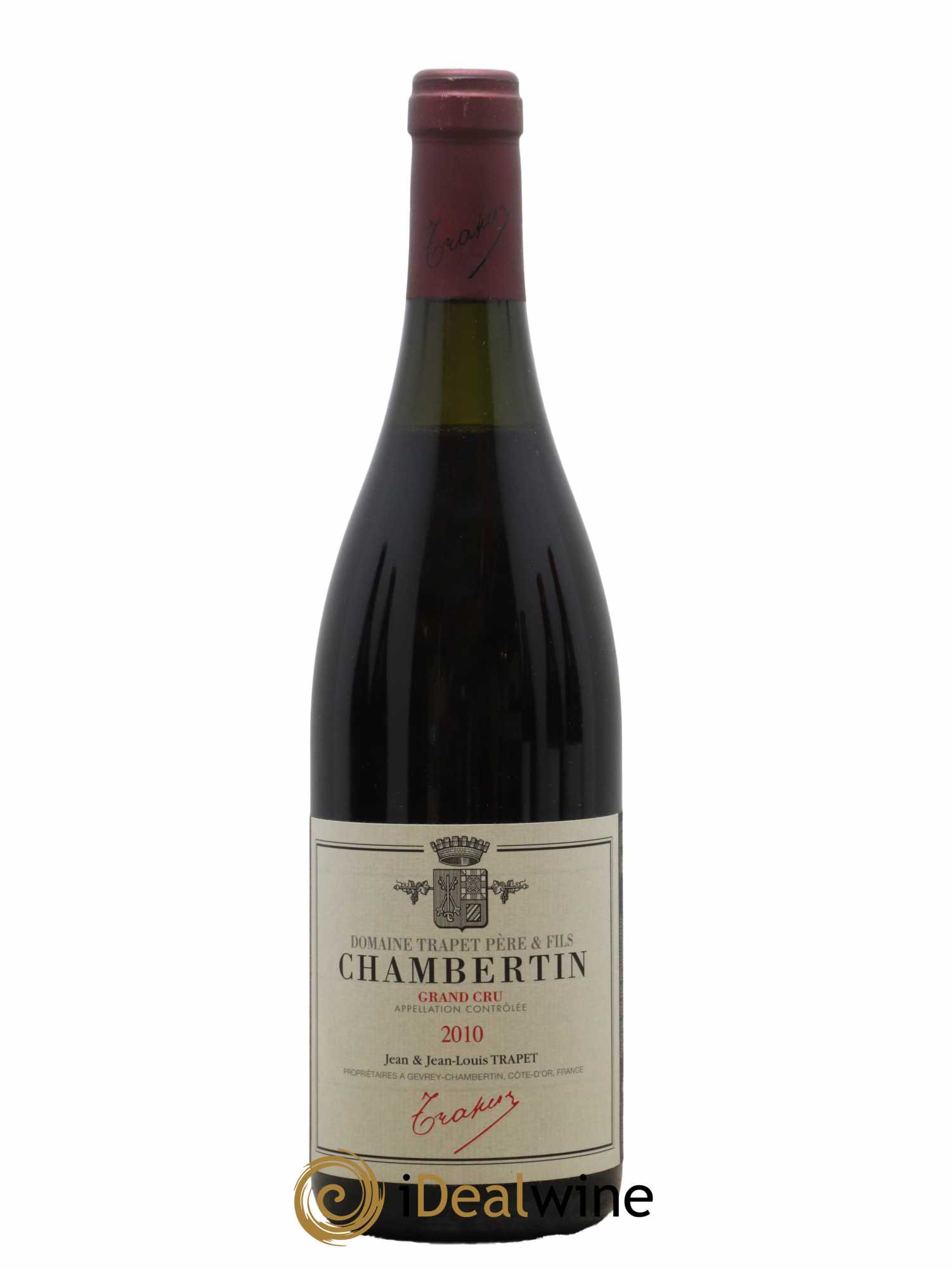 Chambertin Grand Cru Domaine Trapet 2010 - Lot de 1 bouteille - 0