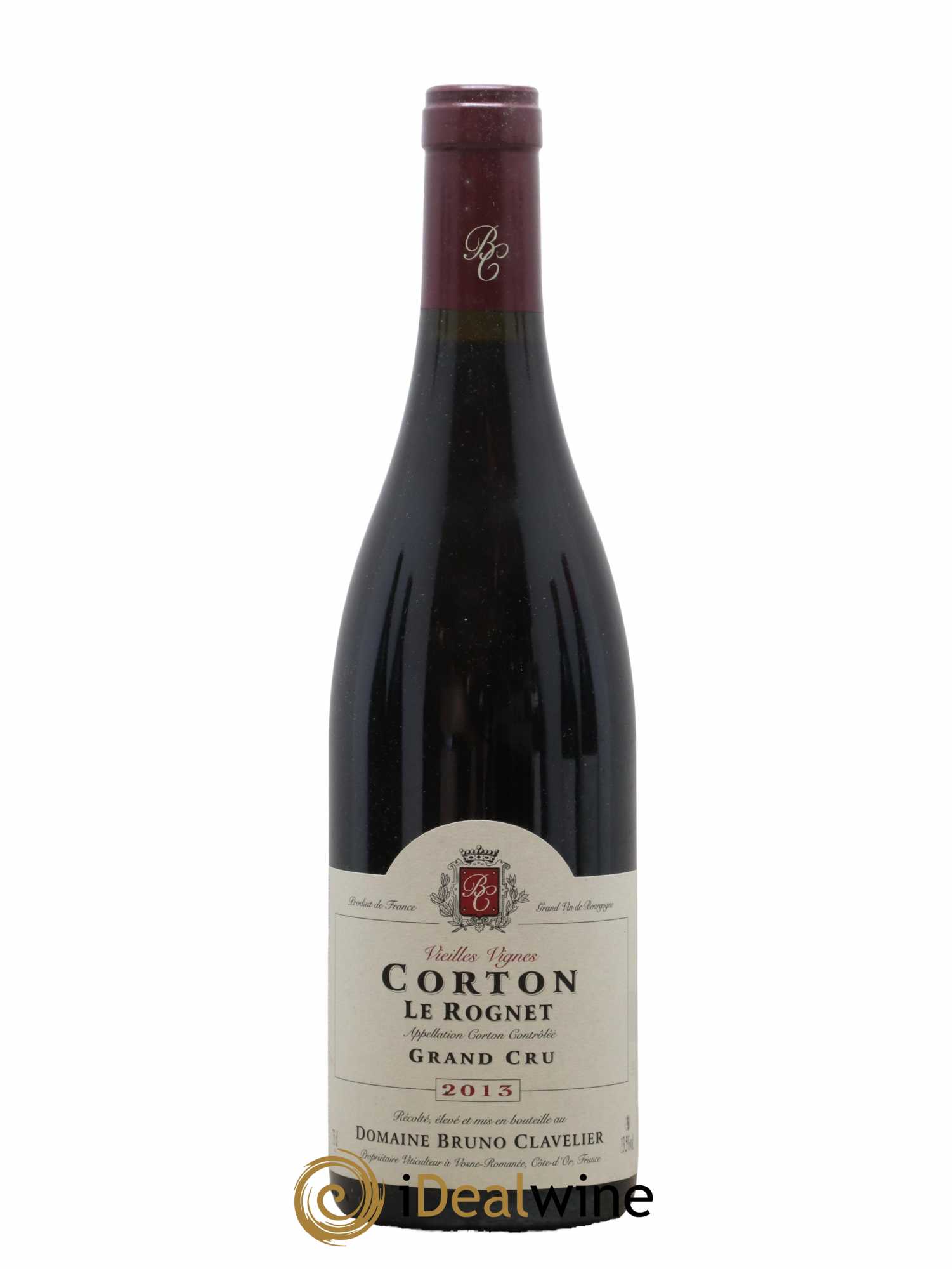 Corton Grand Cru Le Rognet Vieilles Vignes Bruno Clavelier 2013 - Lot de 1 bouteille - 0