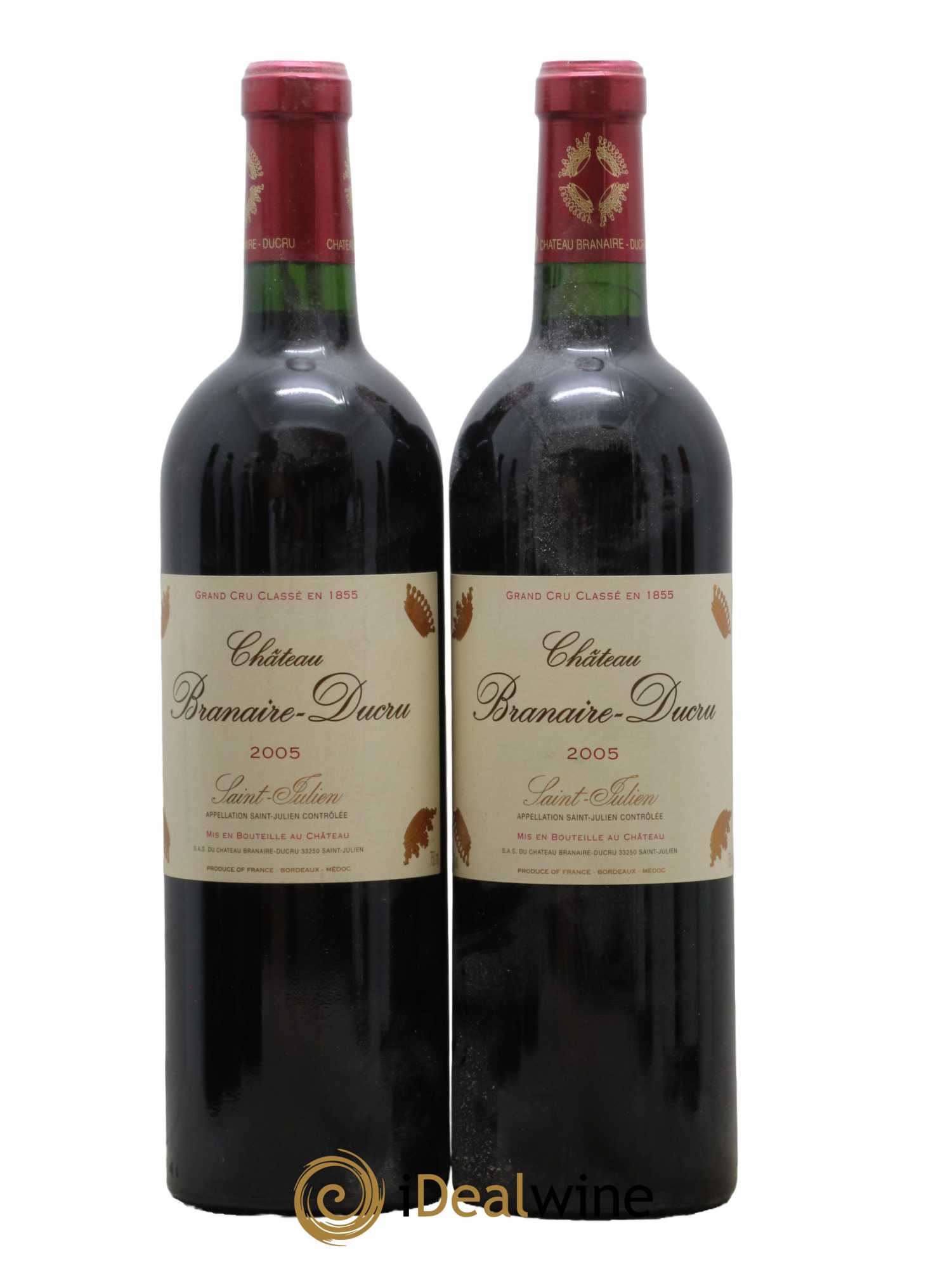 Château Branaire Ducru 4ème Grand Cru Classé 2005 - Lot de 2 bouteilles - 0