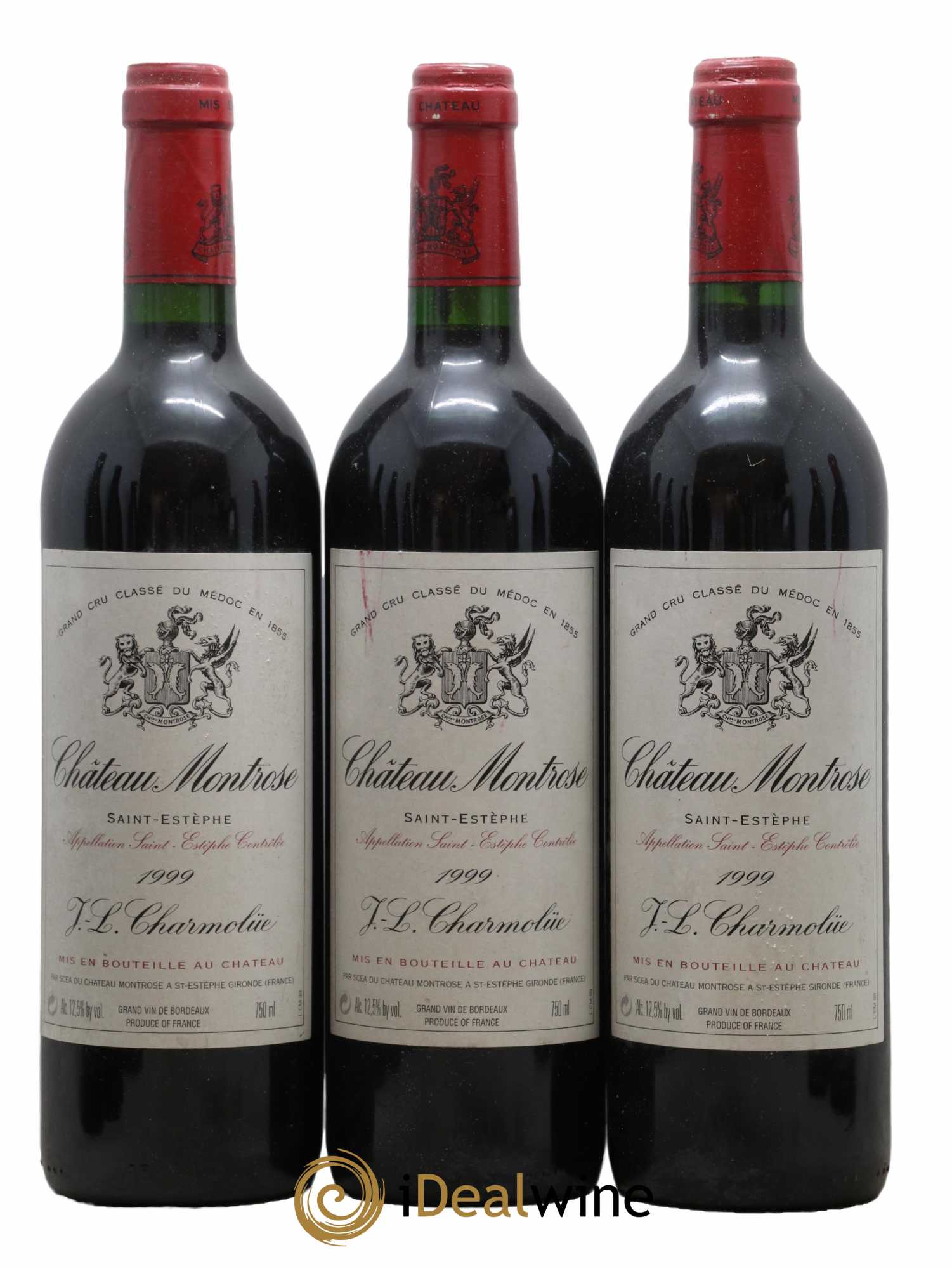 Château Montrose 2ème Grand Cru Classé 1999 - Lot de 3 bouteilles - 0