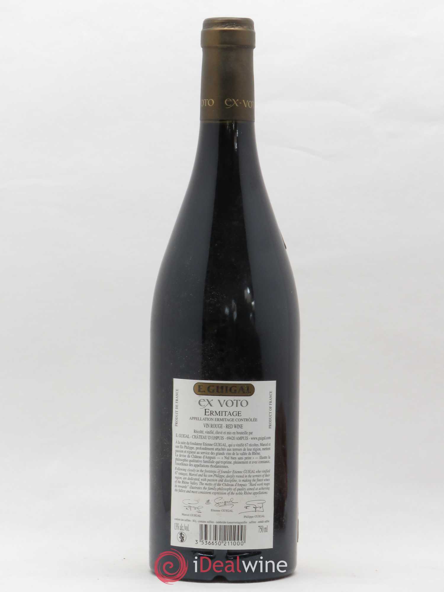 Ermitage Ex Voto Guigal 2005 - Lot de 1 bouteille - 1