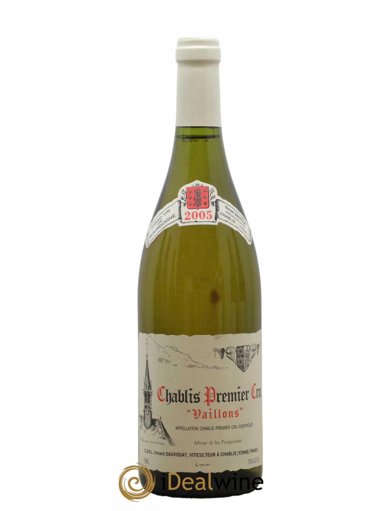Chablis 1er Cru Vaillons Vincent Dauvissat (Domaine) 2005 - Lot of 1 bottle - 0