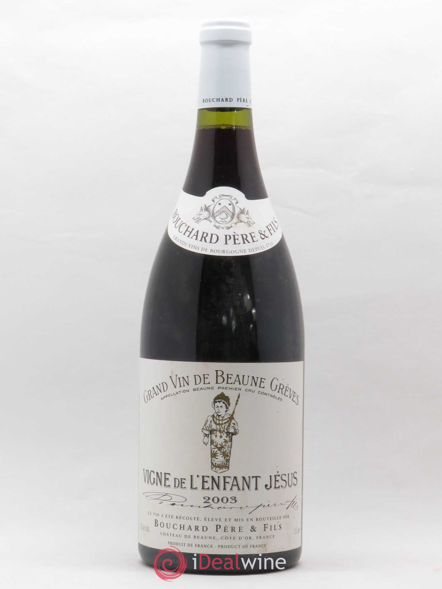 Beaune 1er Cru Grèves - Vigne de l'Enfant Jésus Bouchard Père & Fils 2003 - Lot de 1 magnum - 0