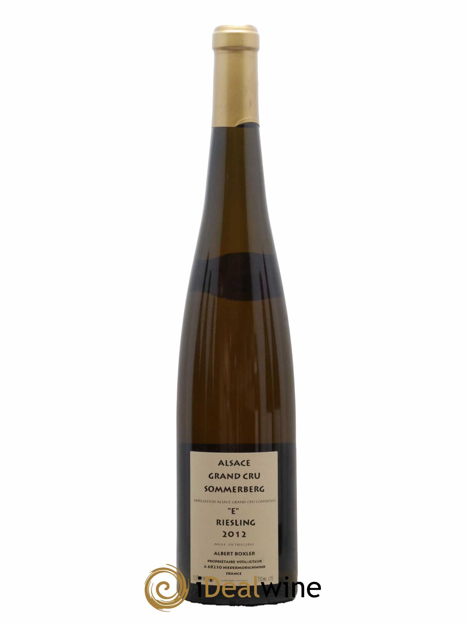 Alsace Riesling Grand Cru Sommerberg E Albert Boxler 2012 - Lot de 1 bouteille - 1
