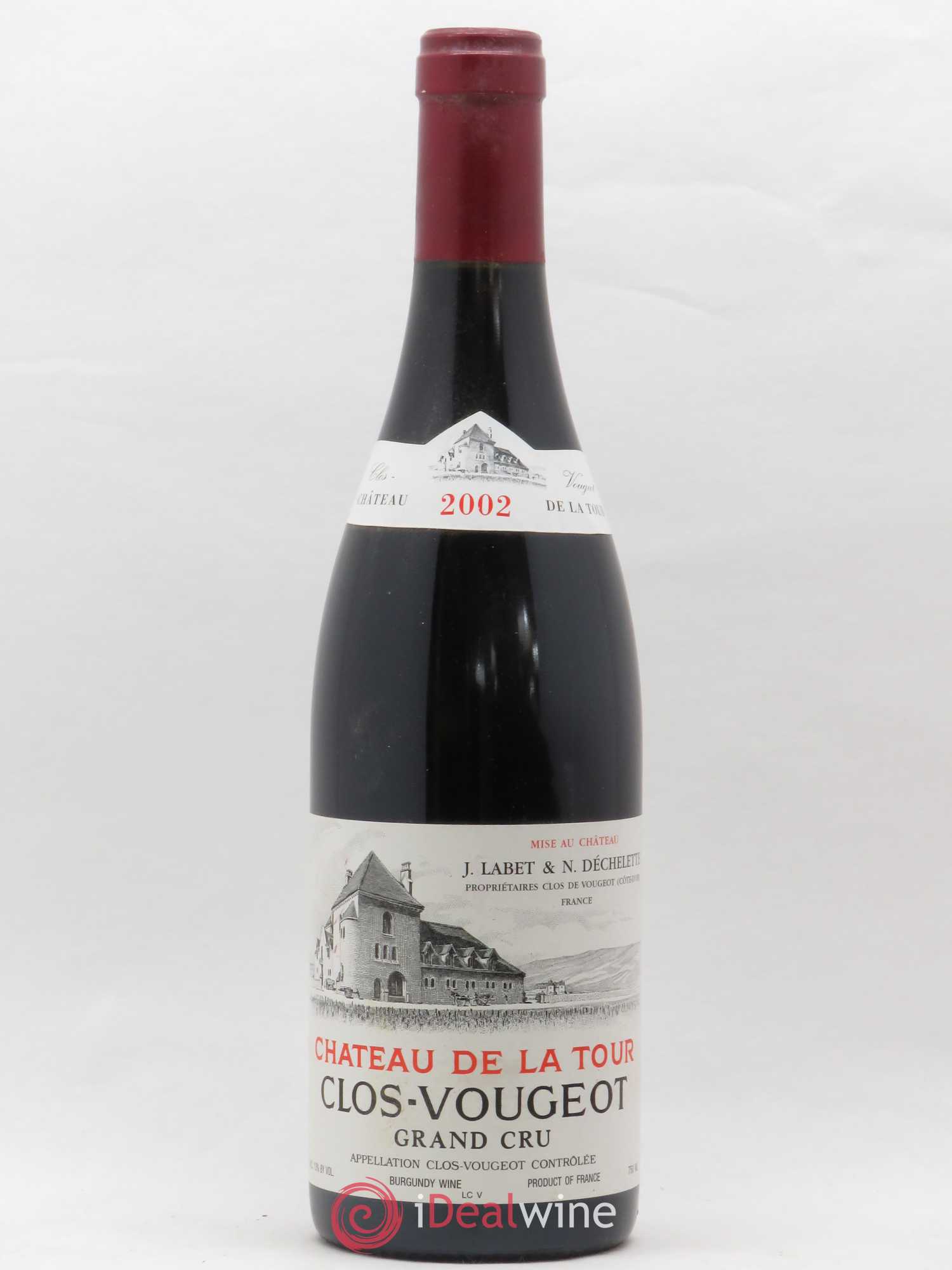Clos de Vougeot Grand Cru Château de La Tour 2002 - Lot de 1 bouteille - 0