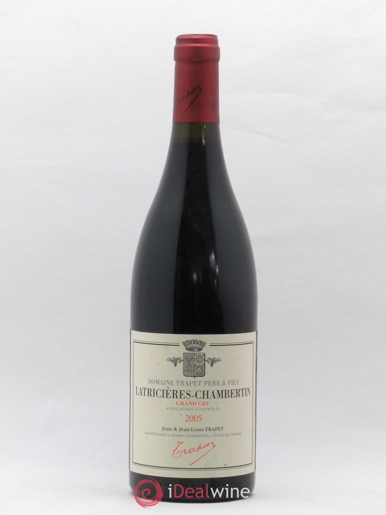 Latricières-Chambertin Grand Cru Domaine Trapet 2005 - Lot de 1 bouteille - 0