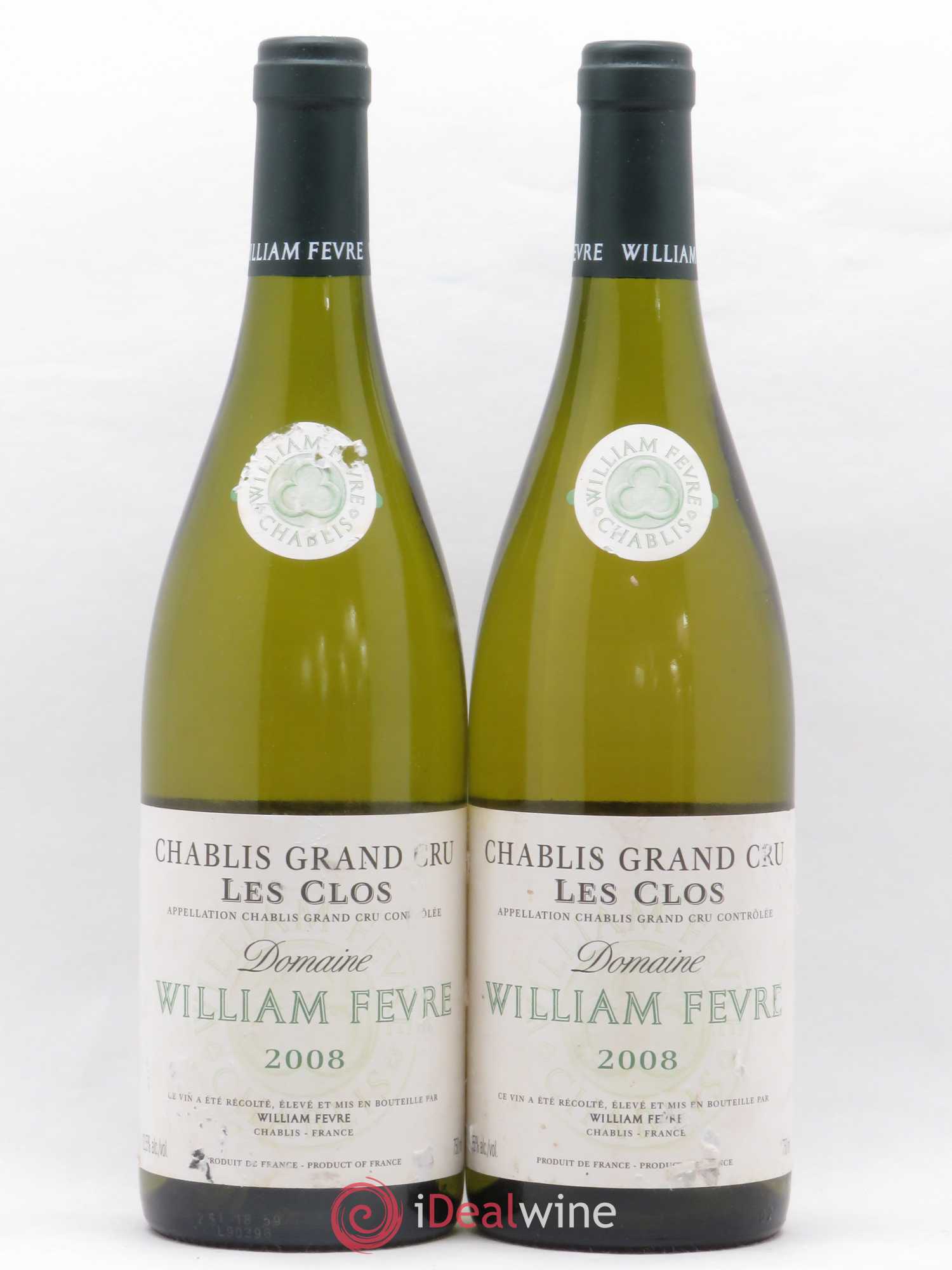 Chablis Grand Cru Les Clos William Fèvre 2008 - Lot de 2 bouteilles - 0
