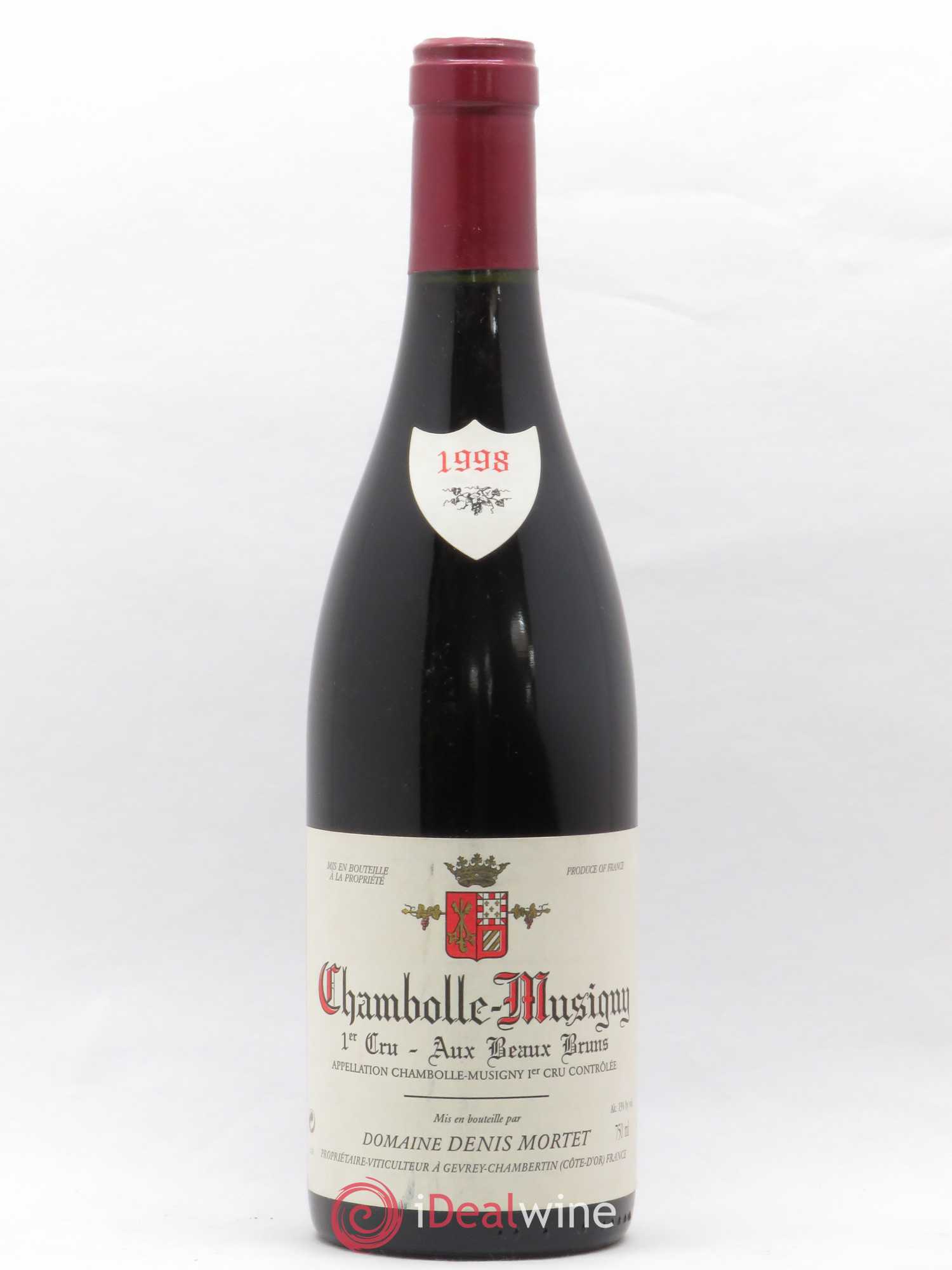 Chambolle-Musigny 1er Cru Aux Beaux Bruns Denis Mortet (Domaine) 1998 - Lot de 1 bouteille - 0
