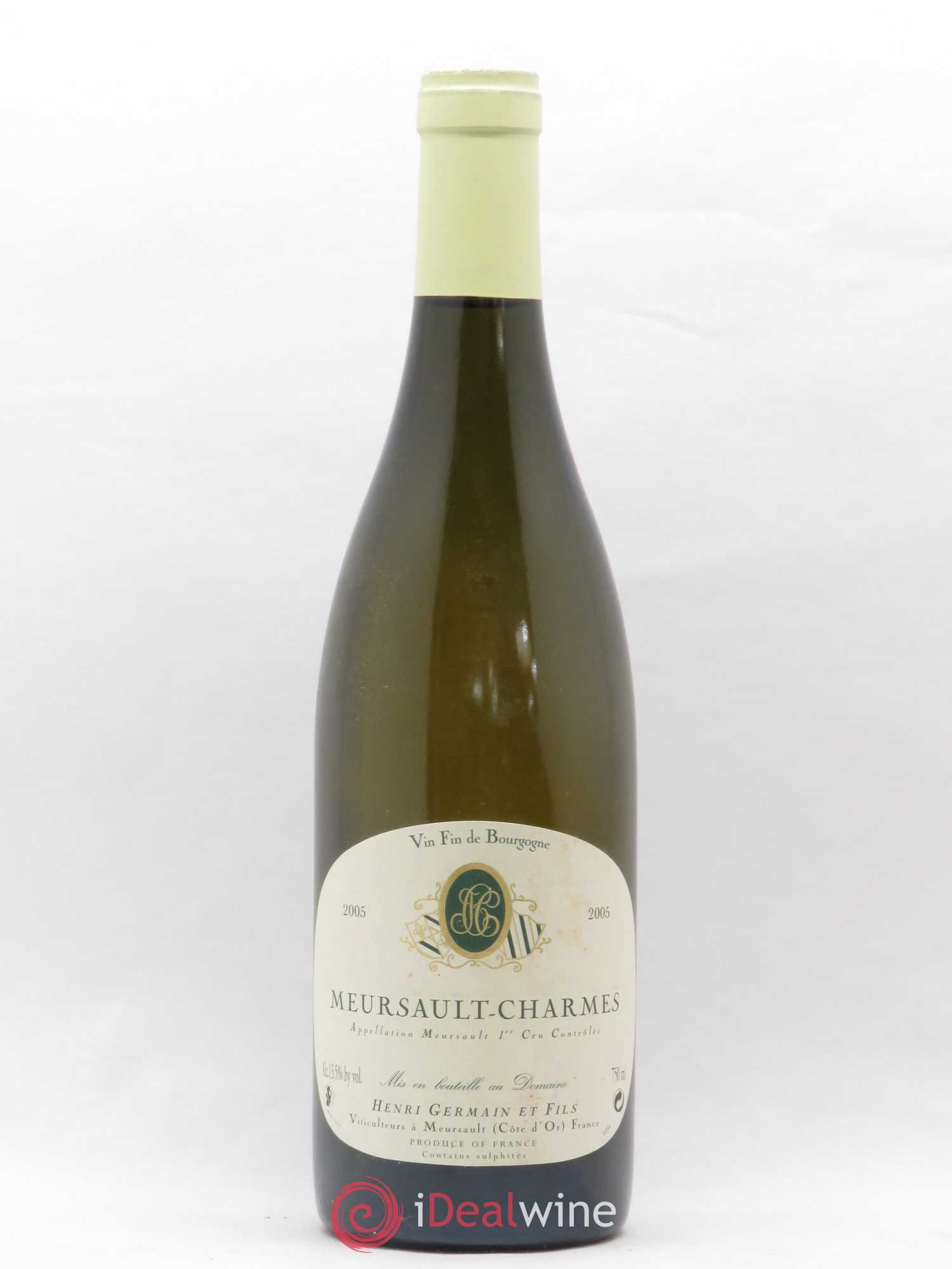 Meursault 1er Cru Charmes Henri Germain 2005 - Lot de 1 bouteille - 0