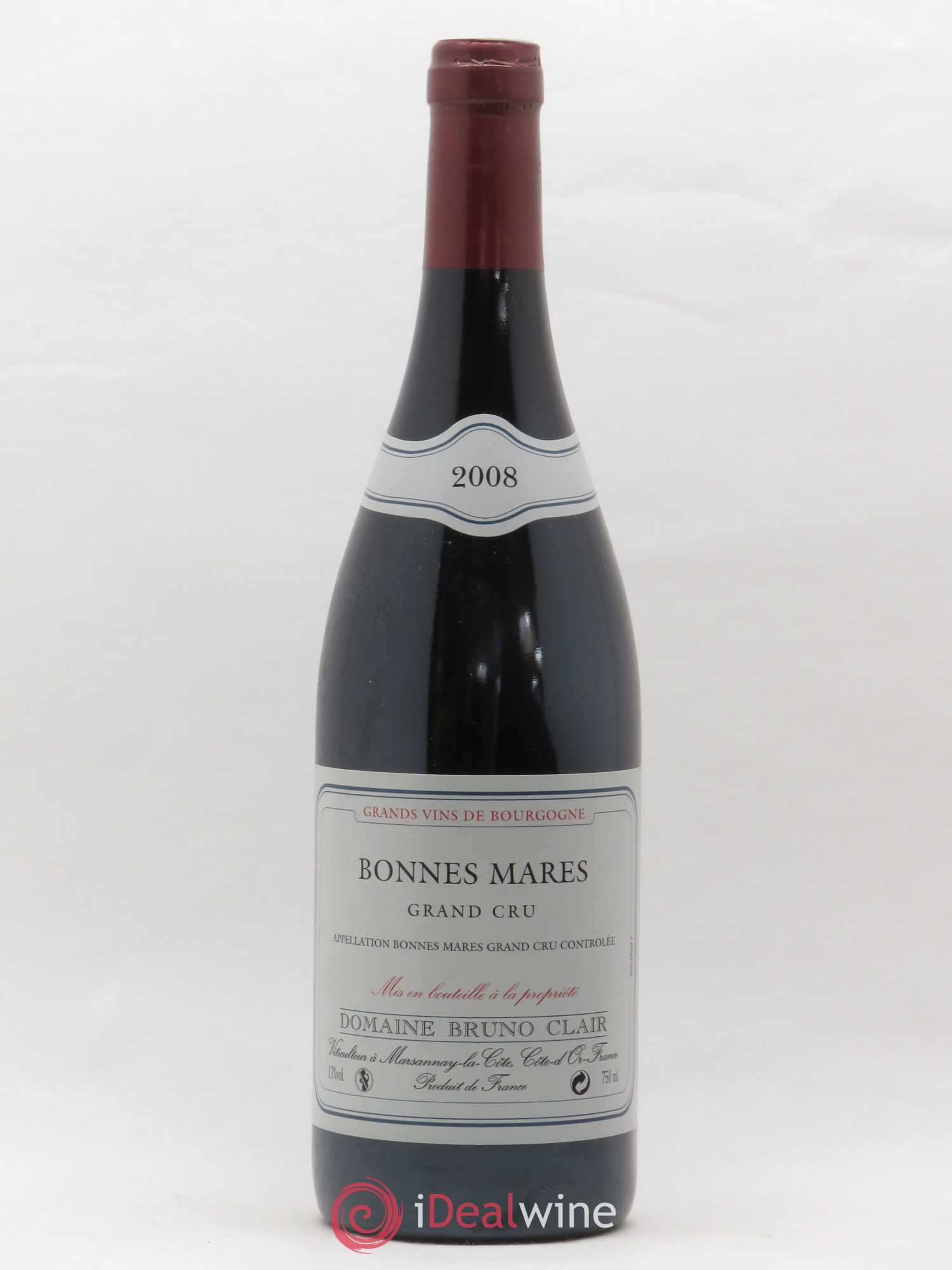 Bonnes-Mares Grand Cru Bruno Clair (Domaine) 2008 - Lot de 1 bouteille - 0
