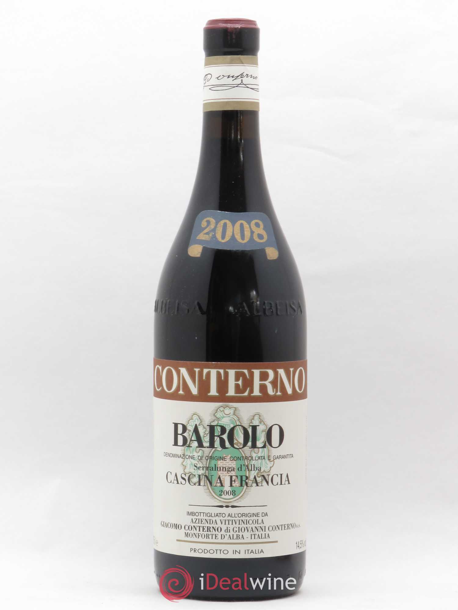 Barolo DOCG Cascina Francia Giacomo Conterno 2008 - Lot de 1 bouteille - 0