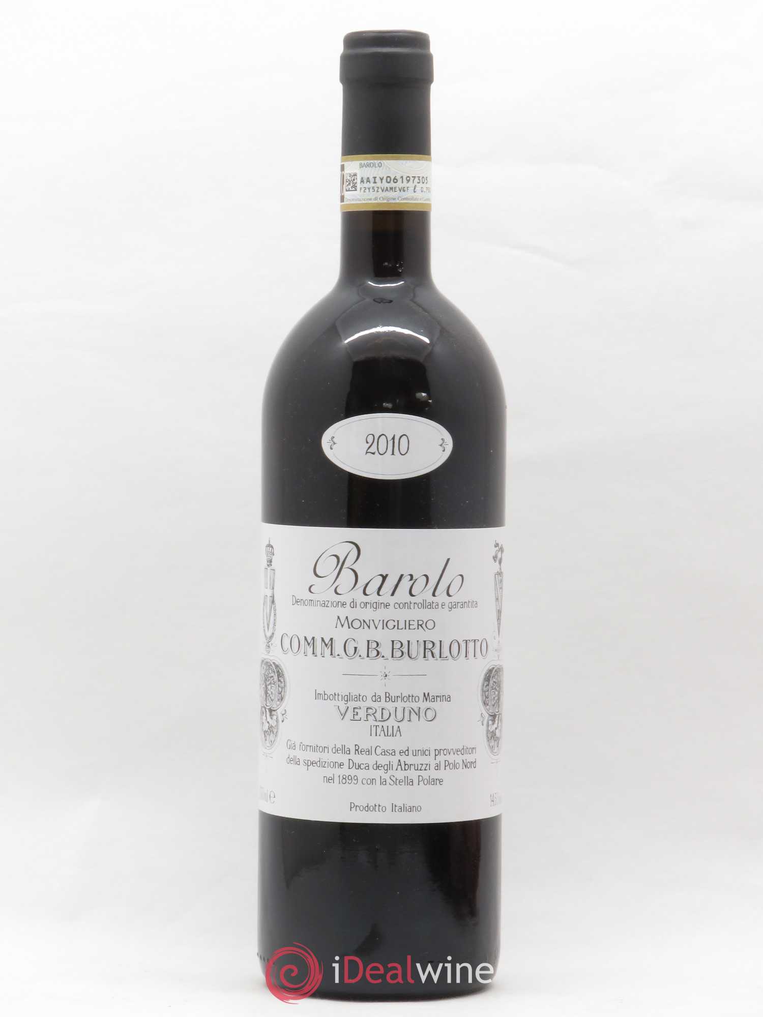 Barolo DOCG Monvigliero Comm. Giovan Battista Burlotto 2010 - Lot de 1 bouteille - 0