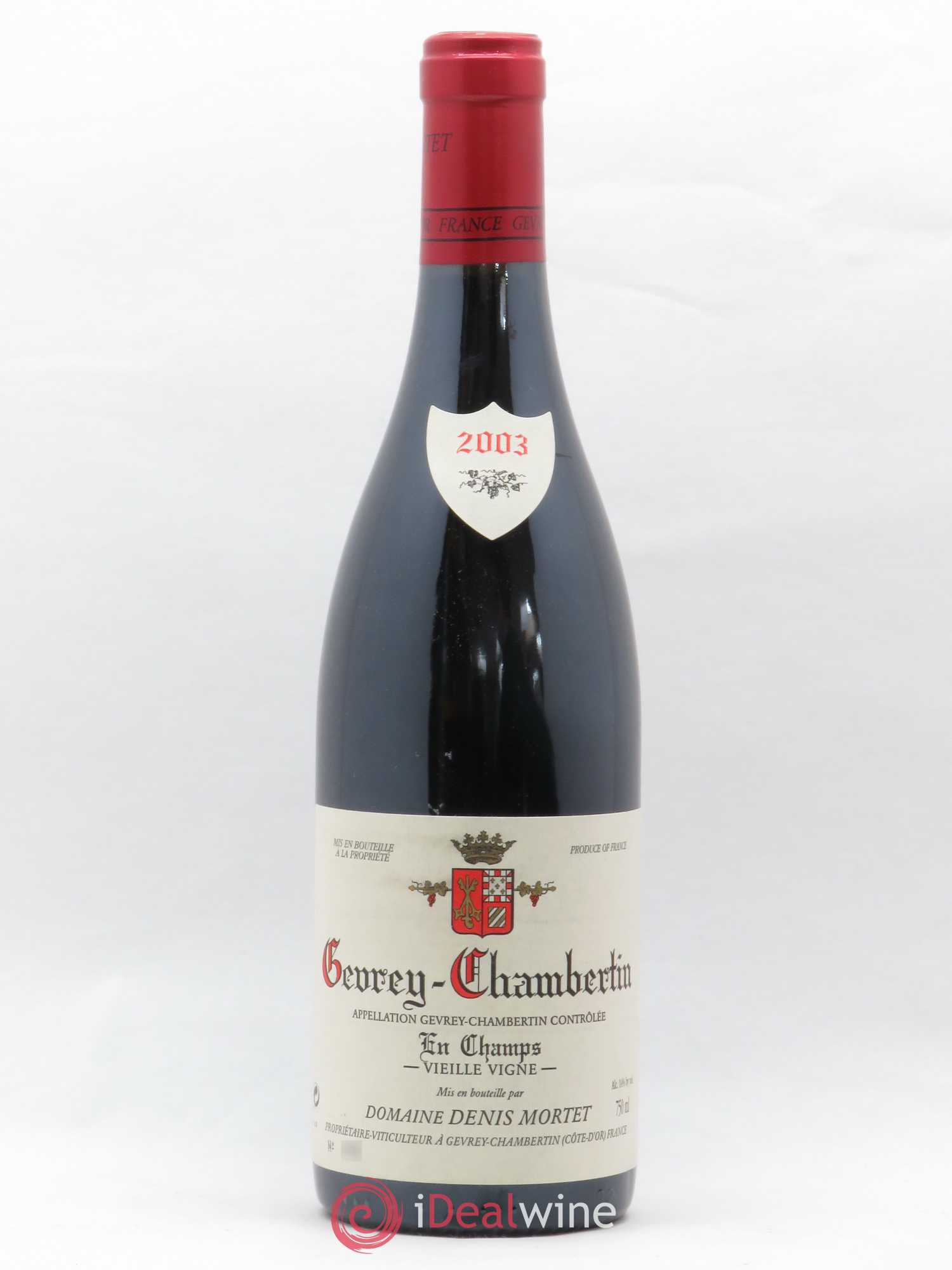 Gevrey-Chambertin En Champs Vieille Vigne Denis Mortet (Domaine) 2003 - Lot de 1 bouteille - 0