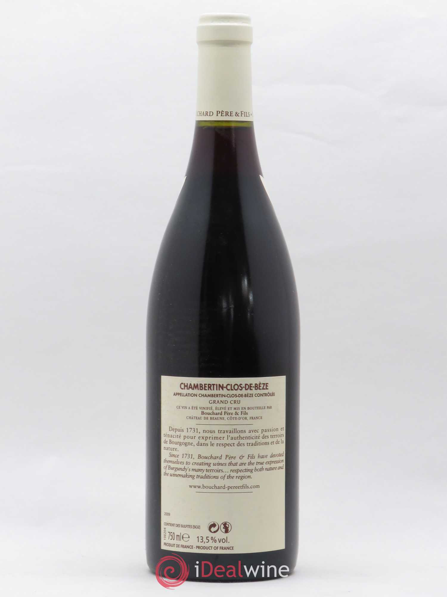 Chambertin Clos de Bèze Grand Cru Bouchard Père & Fils 2009 - Lot de 1 bouteille - 1
