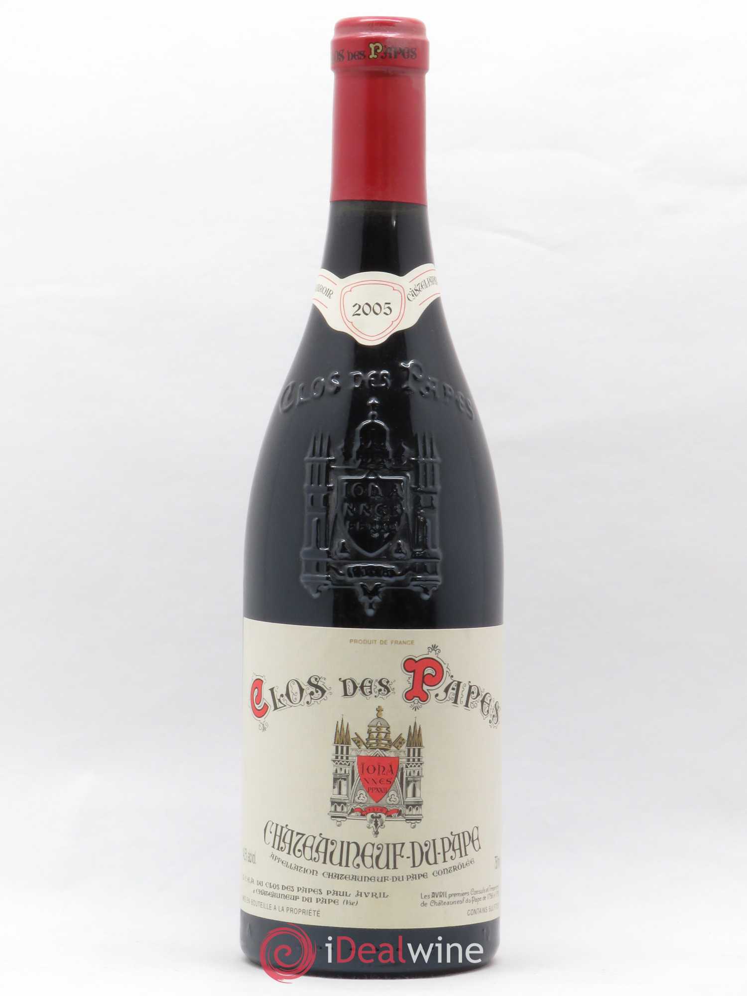 Châteauneuf-du-Pape Clos des Papes - Paul Avril 2005 - Lot de 1 bouteille - 0