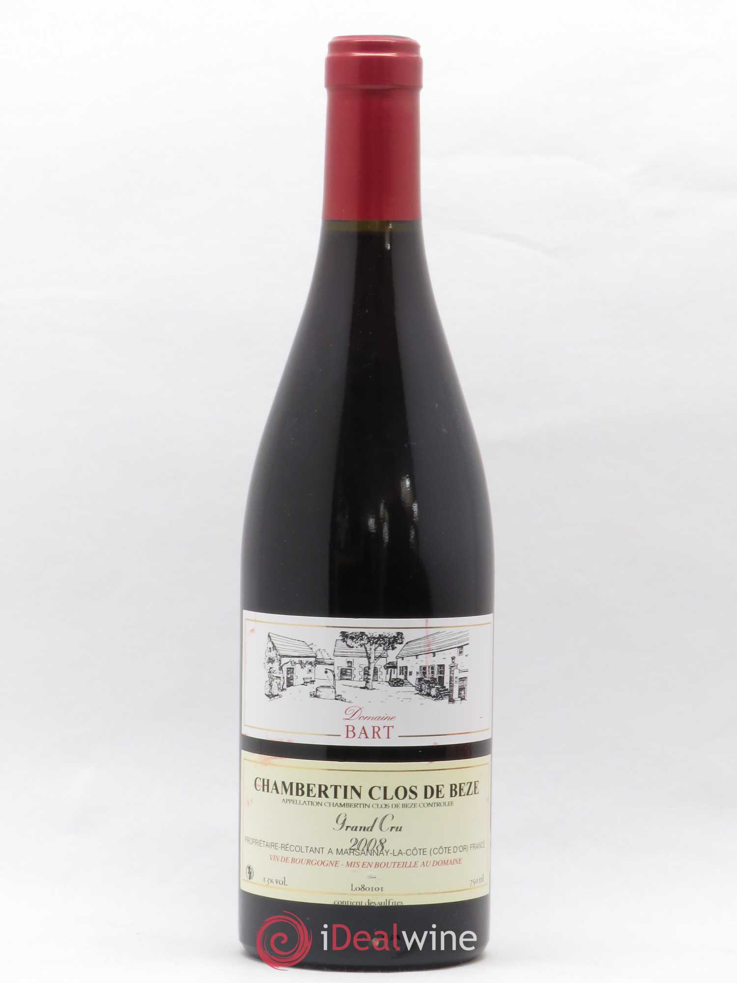Chambertin Clos de Bèze Grand Cru Domaine Bart 2008 - Posten von 1 Flasche - 0