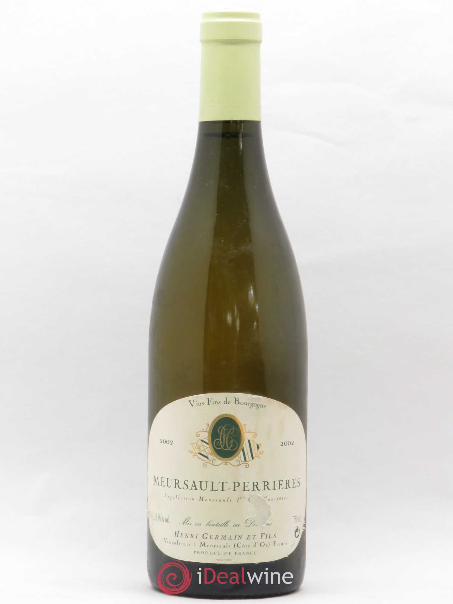 Meursault 1er Cru Perrières Henri Germain 2002 - Lot de 1 bouteille - 0