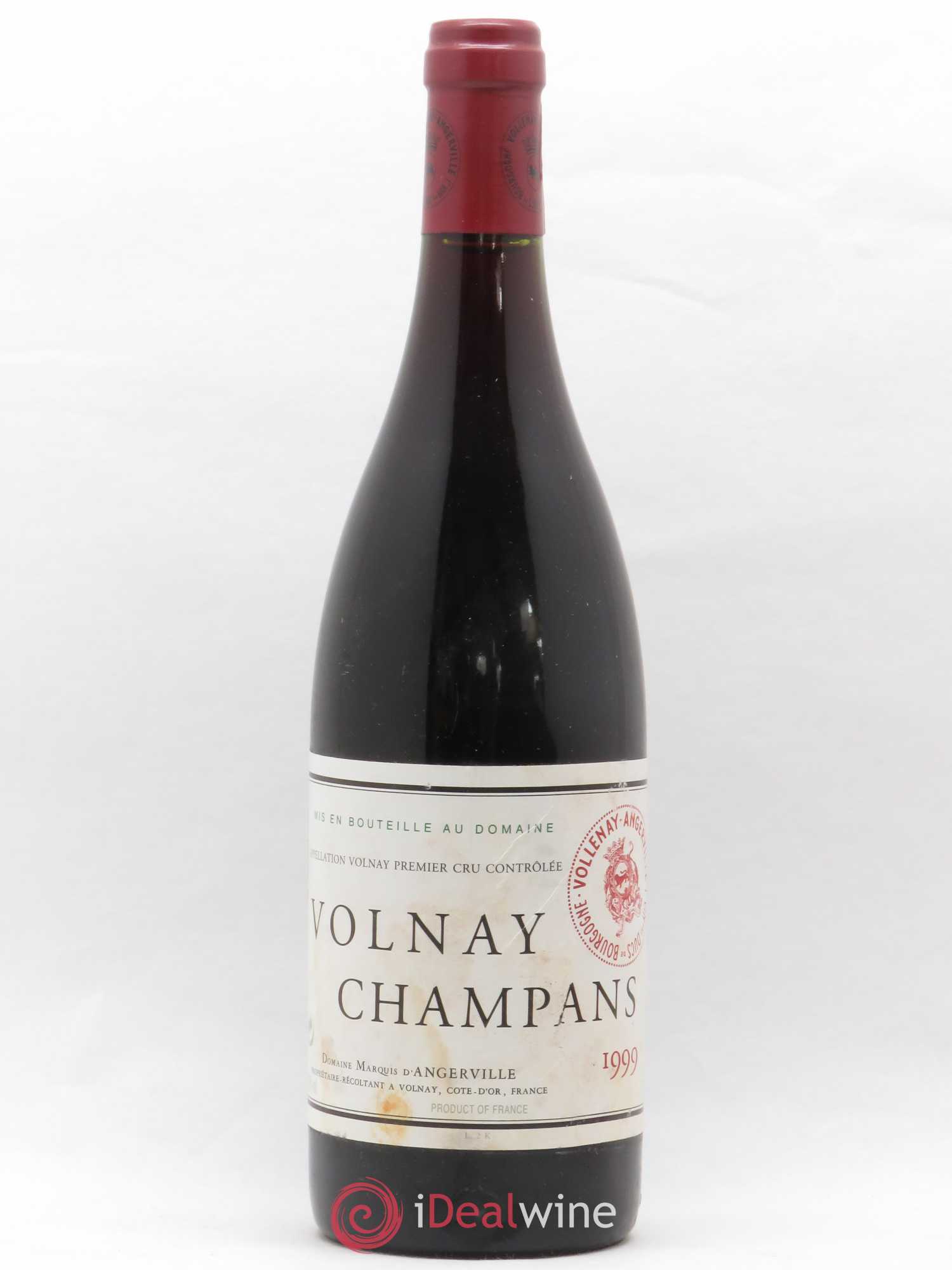 Volnay 1er Cru Champans Marquis d'Angerville (Domaine) 1999 - Lot de 1 bouteille - 0