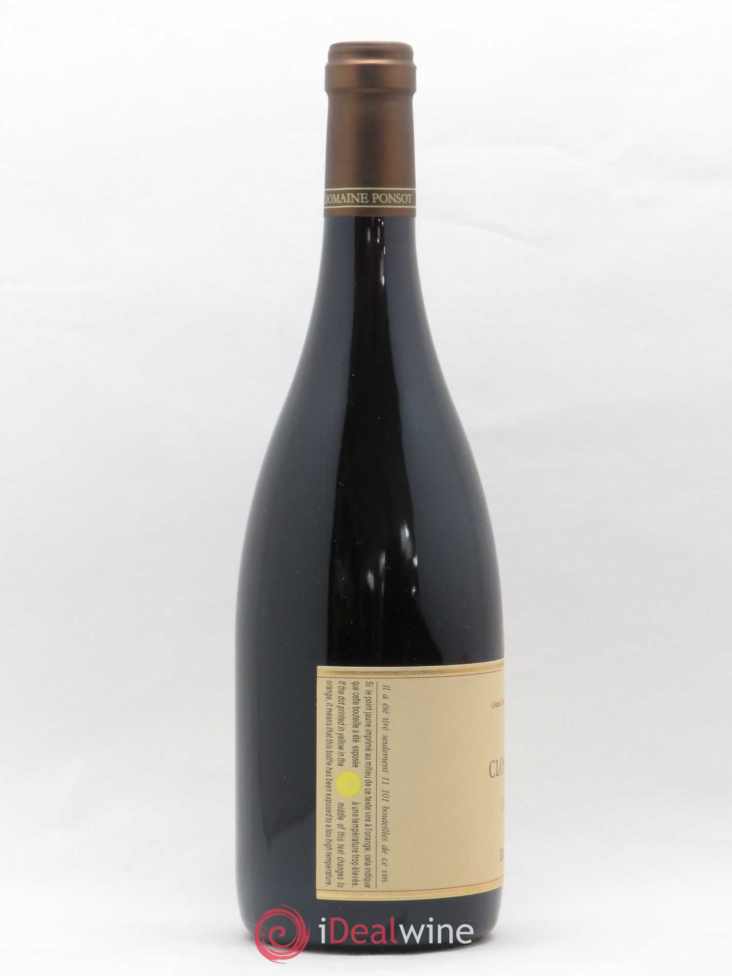 Clos de la Roche Grand Cru Vieilles Vignes Ponsot (Domaine) 2008 - Lot de 1 bouteille - 1