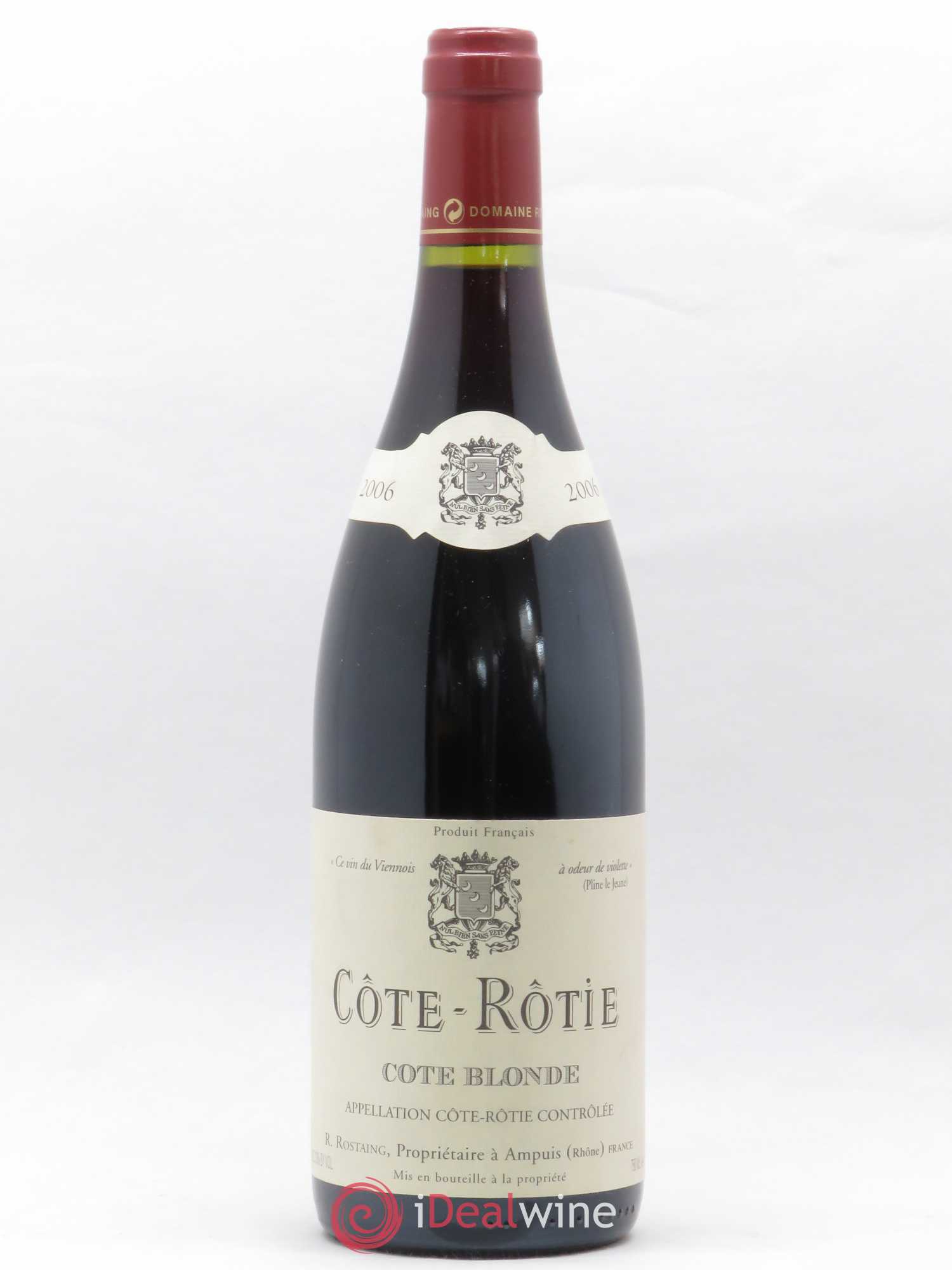 Côte-Rôtie Côte Blonde René Rostaing 2006 - Lot de 1 bouteille - 0