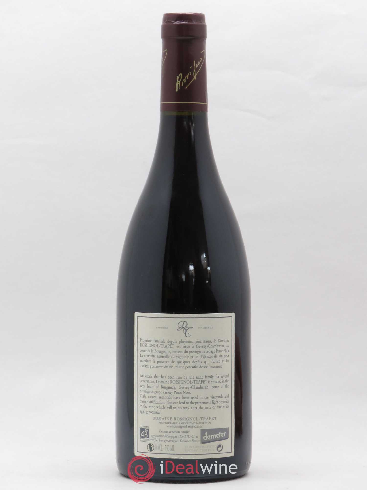Chambertin Grand Cru Rossignol-Trapet (Domaine) 2009 - Lot de 1 bouteille - 1