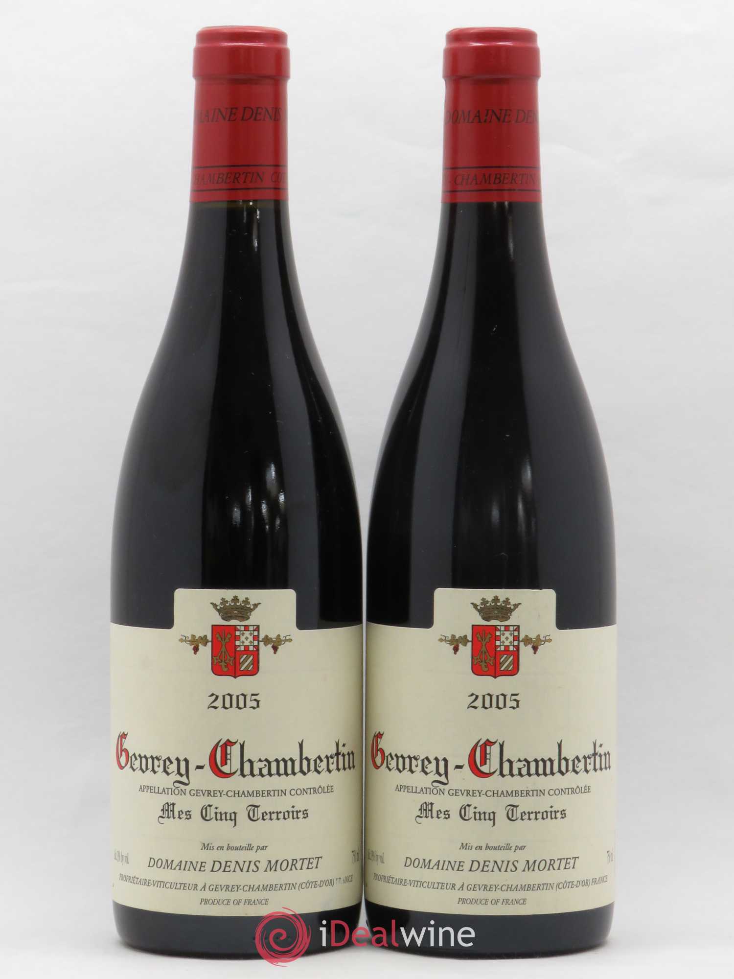 Gevrey-Chambertin Mes Cinq Terroirs Denis Mortet (Domaine) 2005 - Lot de 2 bouteilles - 0
