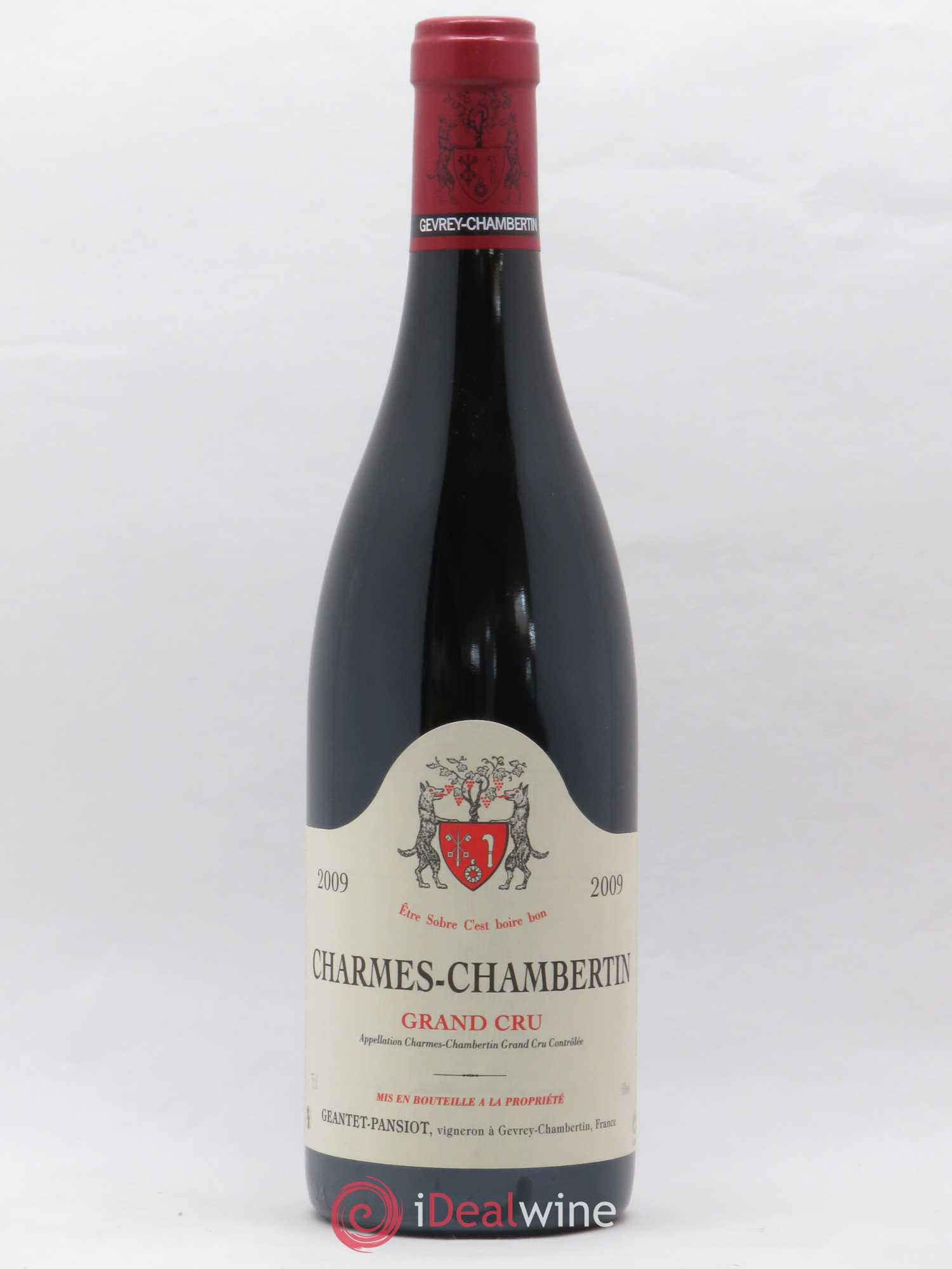 Charmes-Chambertin Grand Cru Geantet-Pansiot 2009 - Lot de 1 bouteille - 0