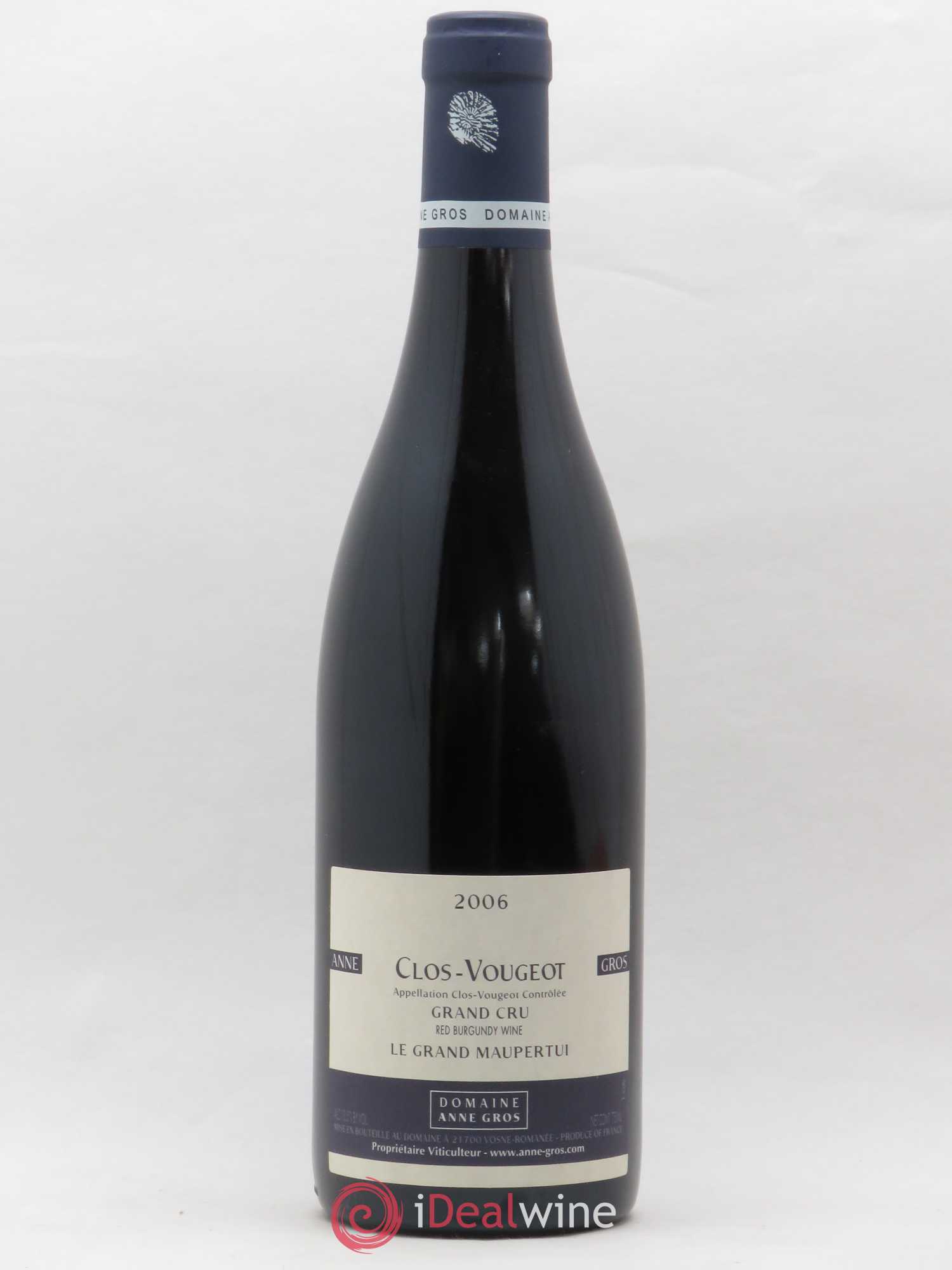 Clos de Vougeot Grand Cru Le Grand Maupertui Anne Gros 2006 - Lot de 1 bouteille - 0