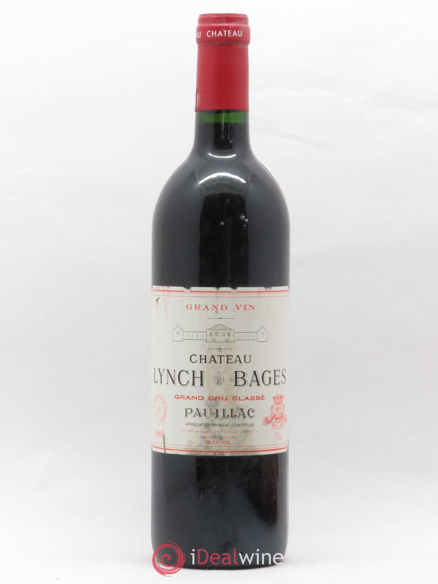 Château Lynch Bages 5ème Grand Cru Classé 1989 - Lot de 1 bouteille - 0