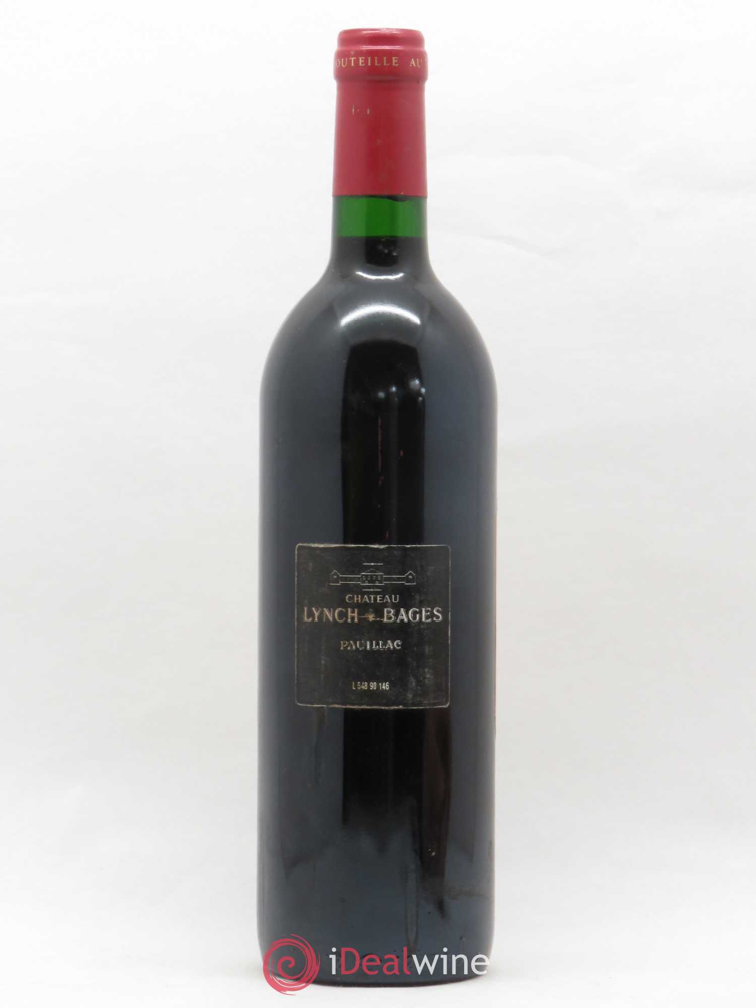 Château Lynch Bages 5ème Grand Cru Classé 1990 - Lot de 1 bouteille - 1