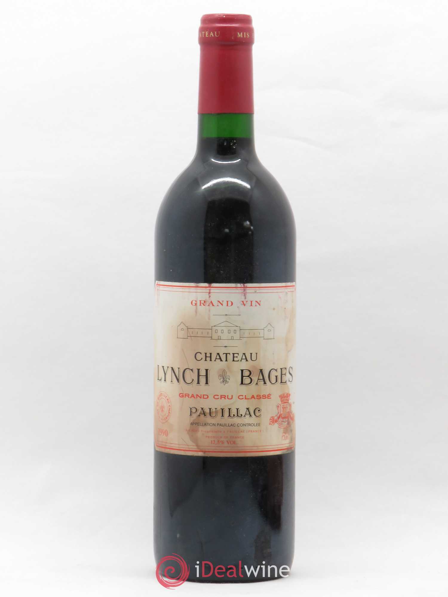 Château Lynch Bages 5ème Grand Cru Classé 1990 - Lot de 1 bouteille - 0