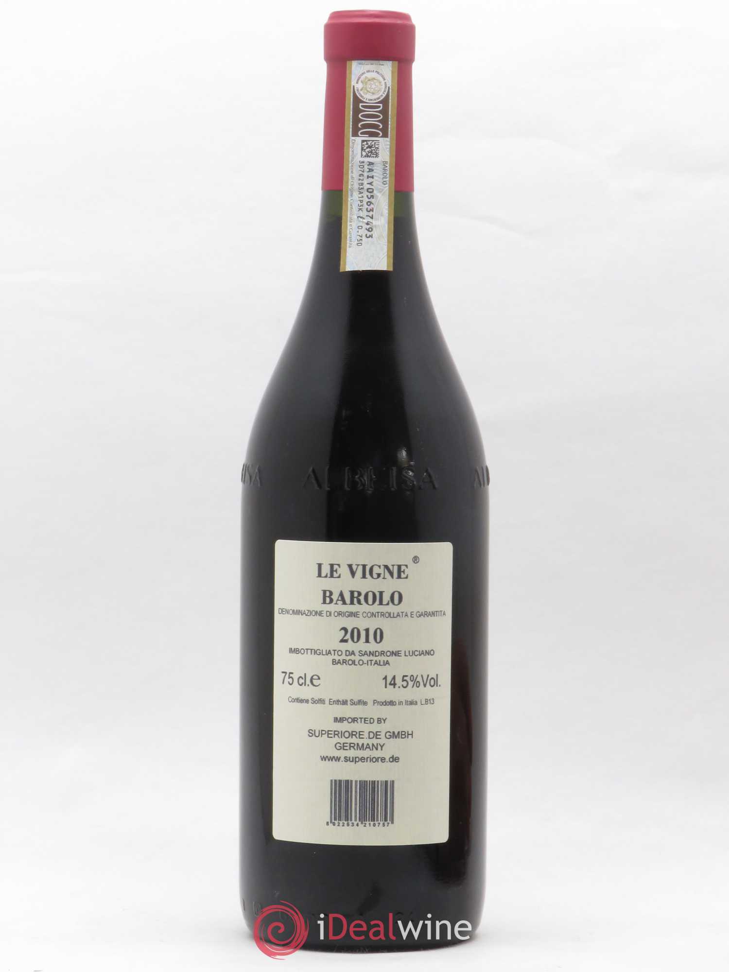 Barolo DOCG Le Vigne Luciano Sandrone 2010 - Lotto di 1 bottiglia - 1