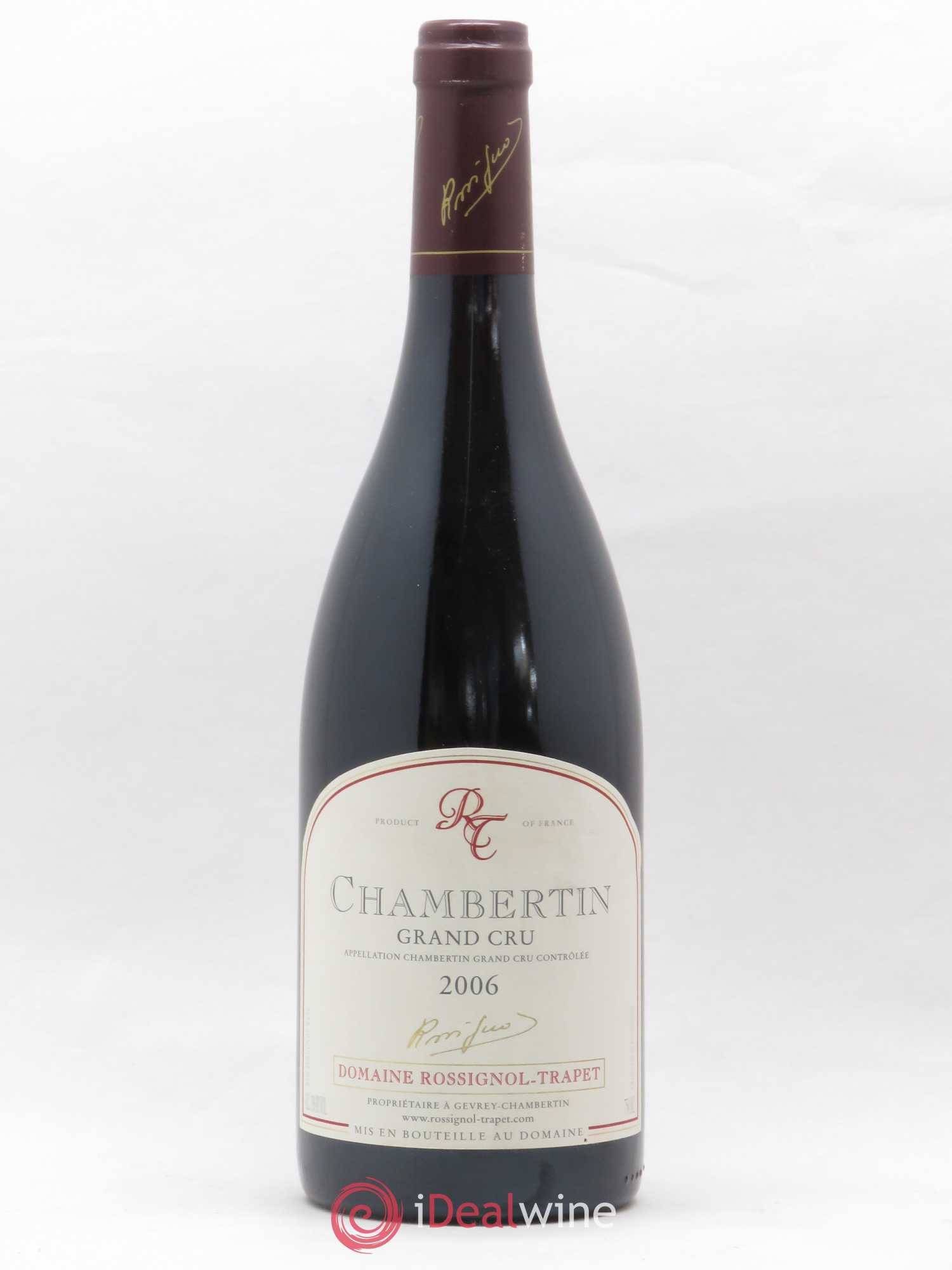 Chambertin Grand Cru Rossignol-Trapet (Domaine) 2006 - Lot de 1 bouteille - 0