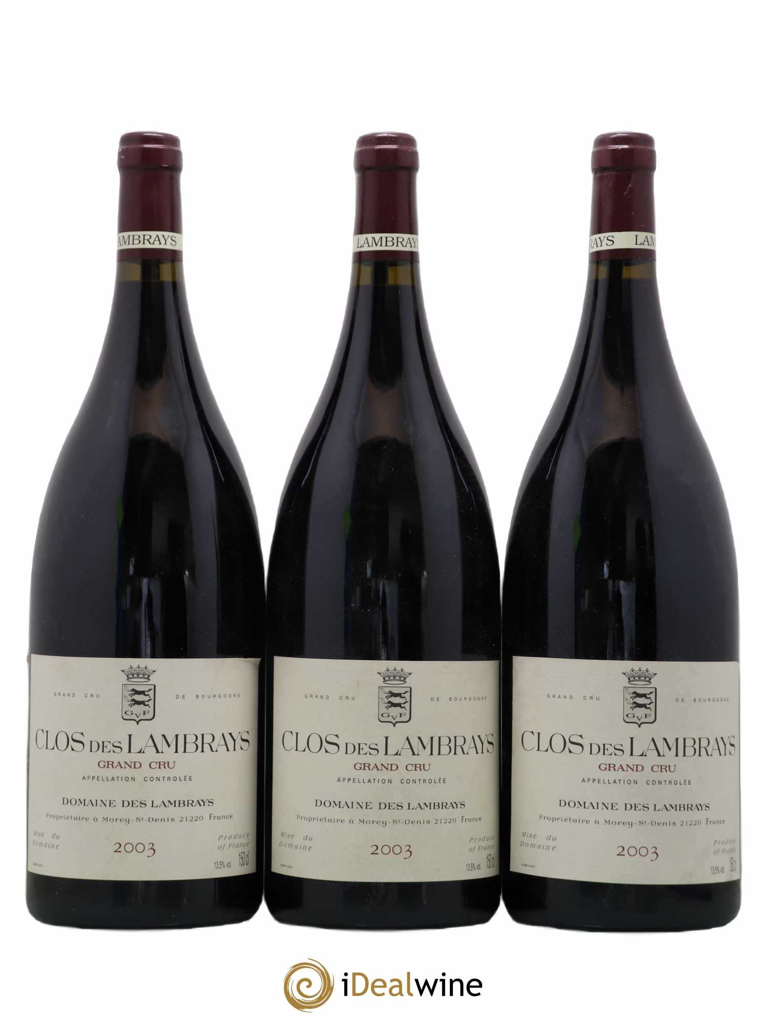 Clos des Lambrays Grand Cru Domaine des Lambrays 2003 - Lot de 3 magnums - 0