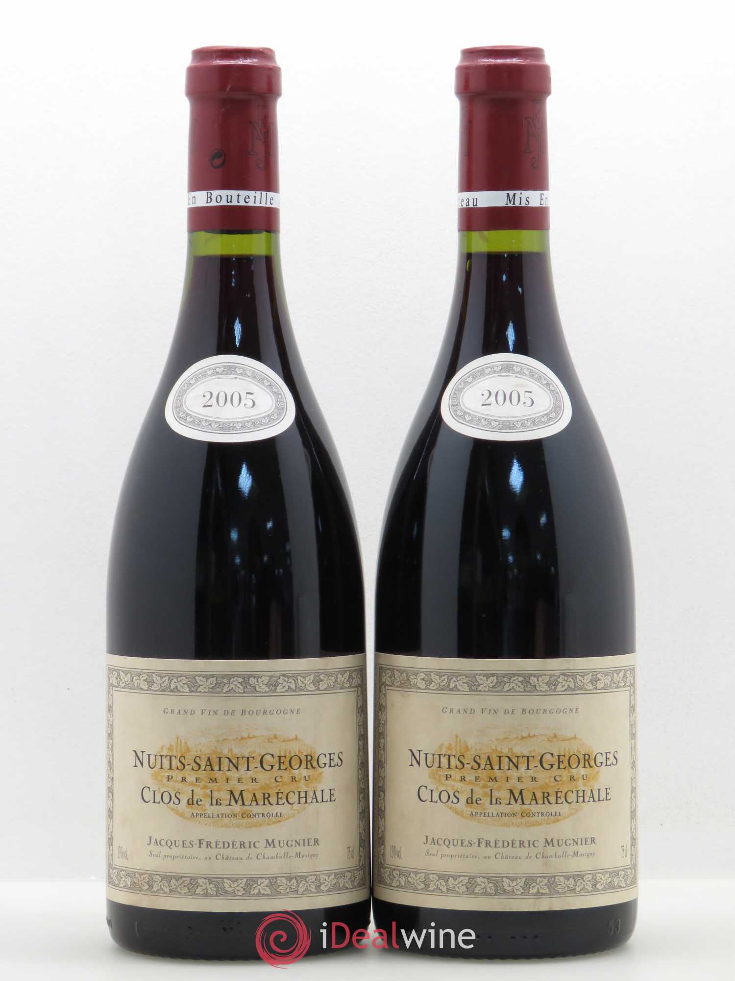 Nuits-Saint-Georges 1er Cru Clos de La Maréchale Jacques-Frédéric Mugnier 2005 - Lot de 2 bouteilles - 0