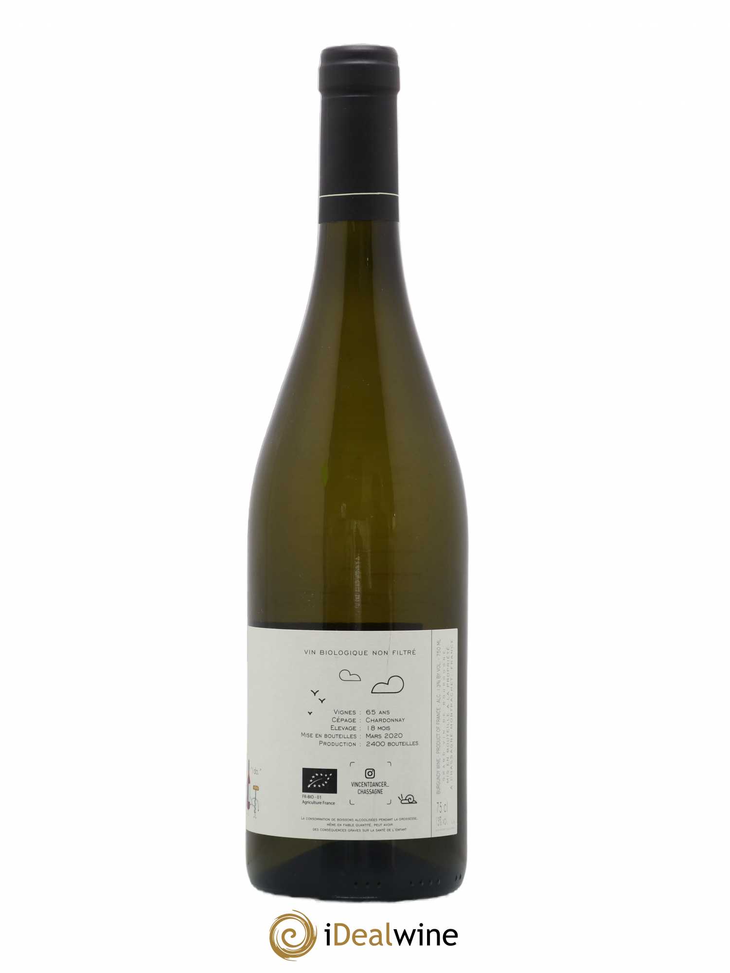 Chassagne-Montrachet 1er Cru (Morgeot) Tête du Clos Vincent Dancer 2018 - Lot de 1 bouteille - 1