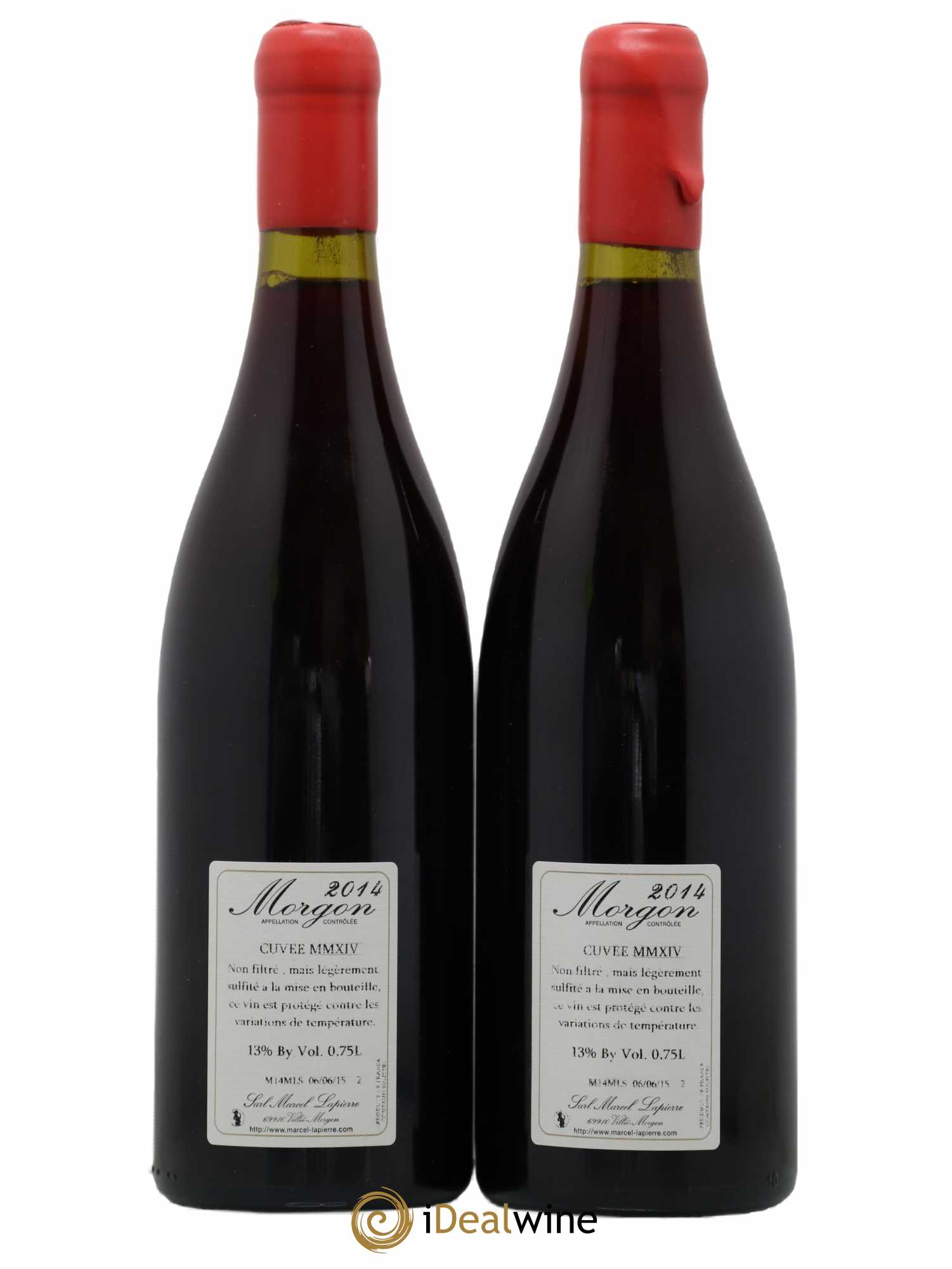 Morgon Cuvée Marcel Lapierre Marcel Lapierre (Domaine) 2014 - Lot de 2 bouteilles - 1