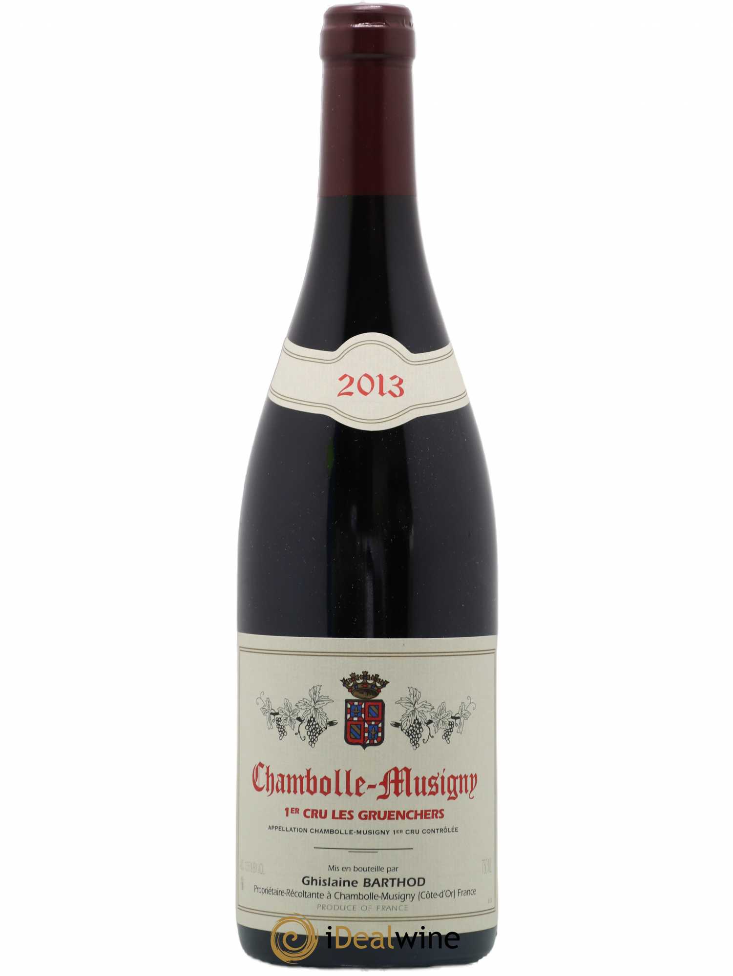 Chambolle-Musigny 1er Cru Les Gruenchers Ghislaine Barthod 2013 - Lot de 1 bouteille - 0