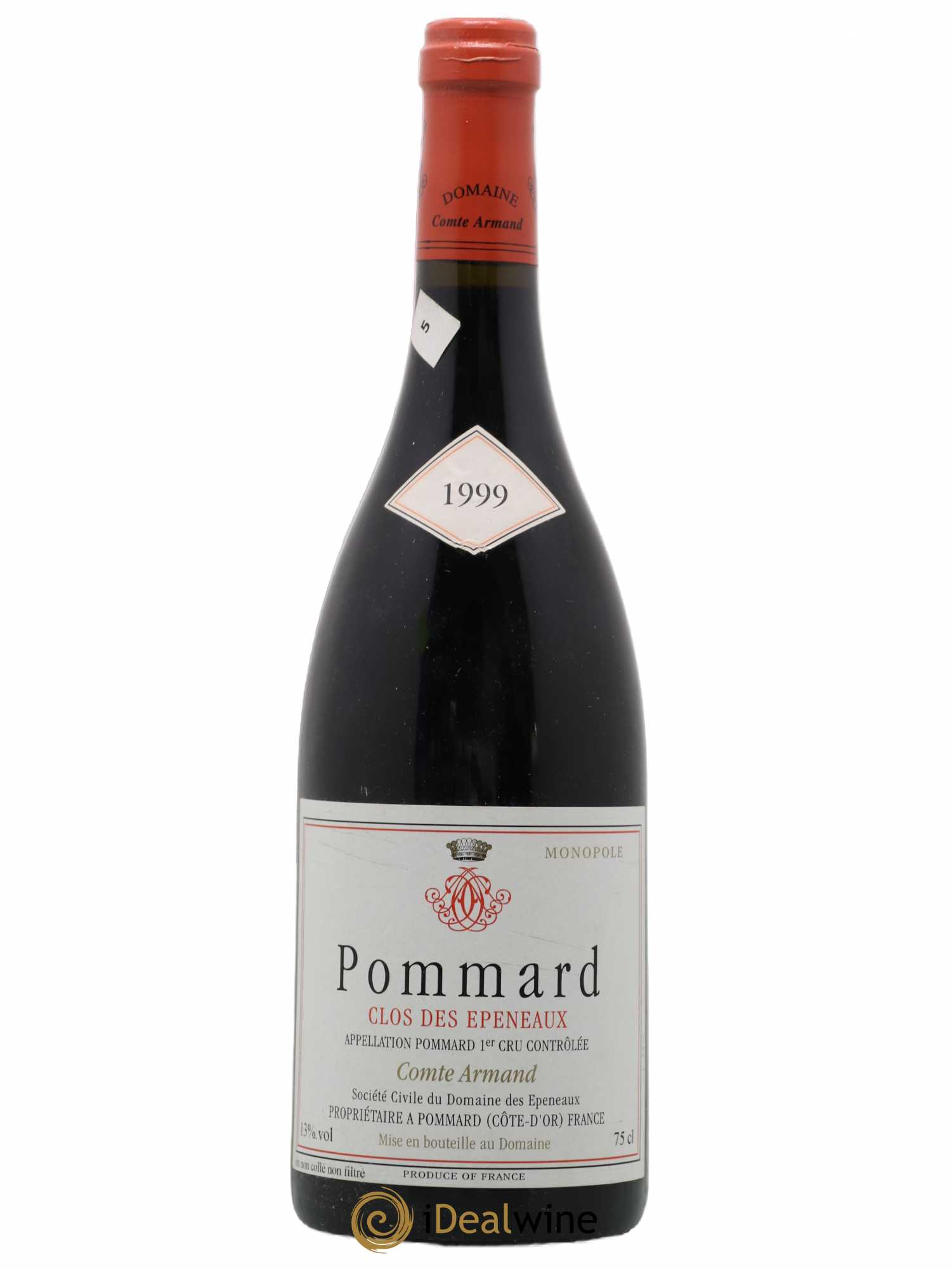 Pommard 1er Cru Clos des Epeneaux Comte Armand 1999 - Lot de 1 bouteille - 0