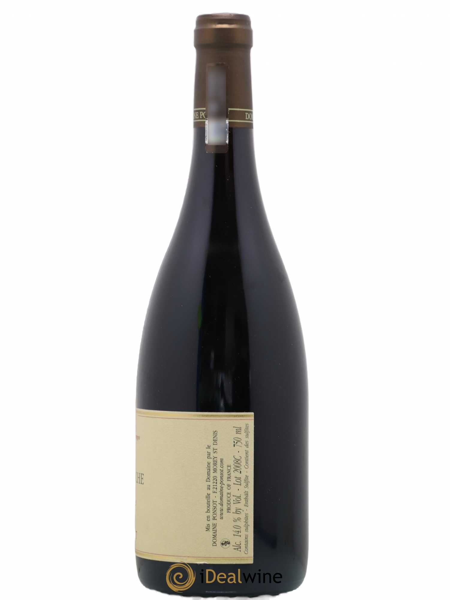 Clos de la Roche Grand Cru Vieilles Vignes Ponsot (Domaine) 2008 - Lot de 1 bouteille - 2