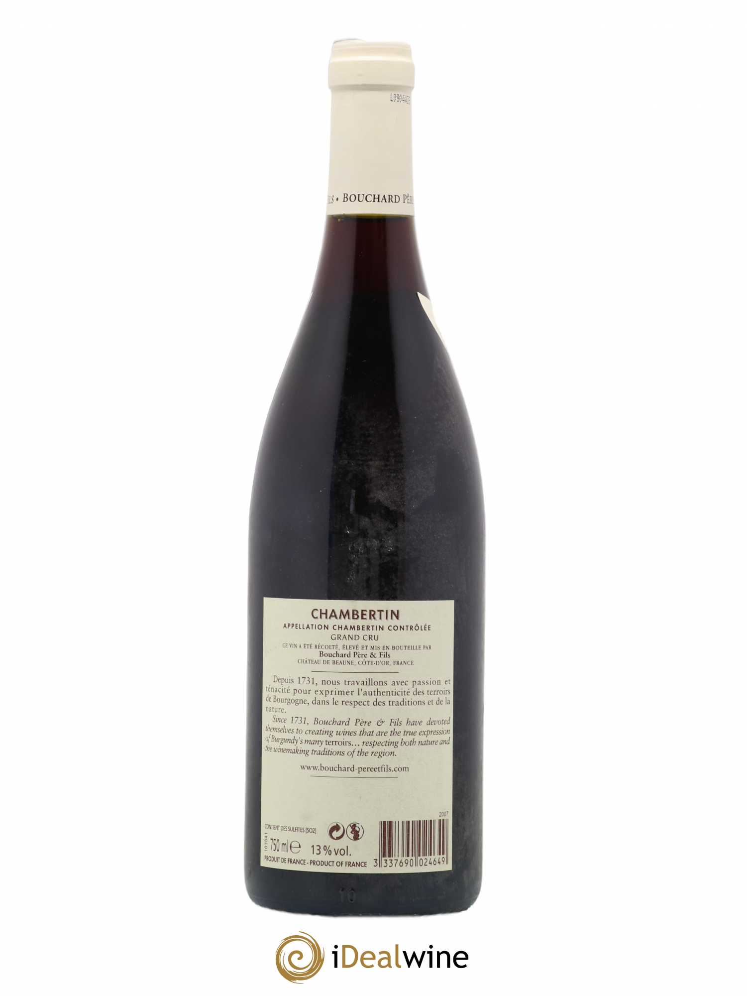 Chambertin Grand Cru Bouchard Père & Fils 2007 - Lot de 1 bouteille - 1