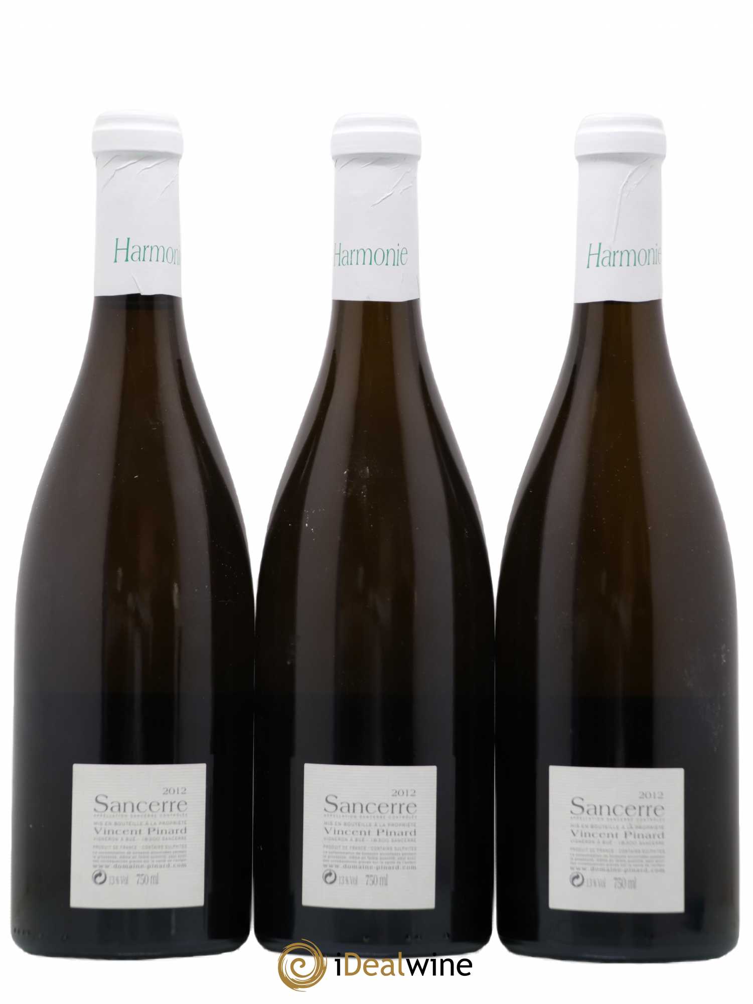 Sancerre Harmonie Vincent Pinard 2012 - Lot de 3 bouteilles - 1