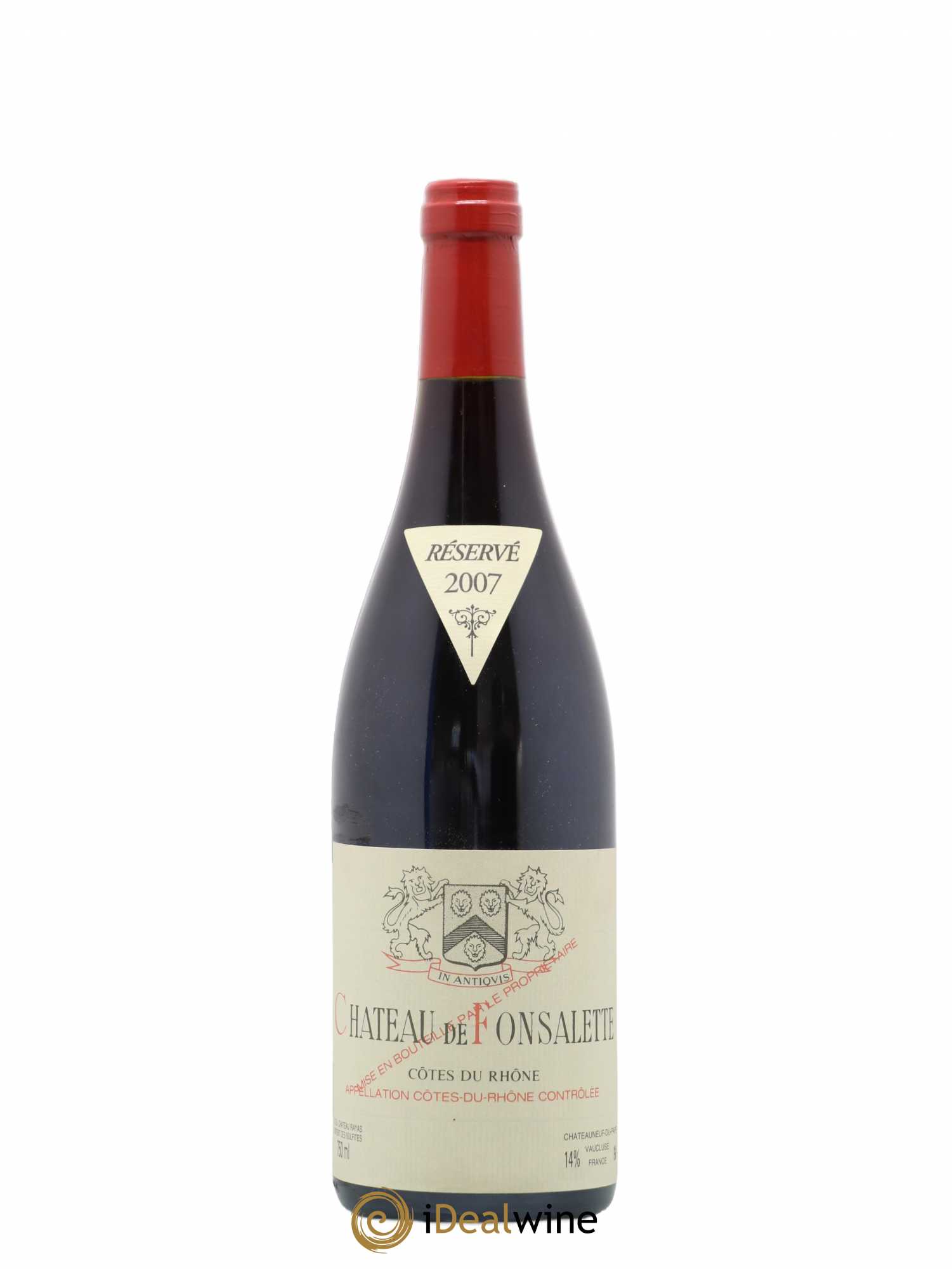 Côtes-du-Rhône Château de Fonsalette Emmanuel Reynaud 2007 - Lot de 1 bouteille - 0