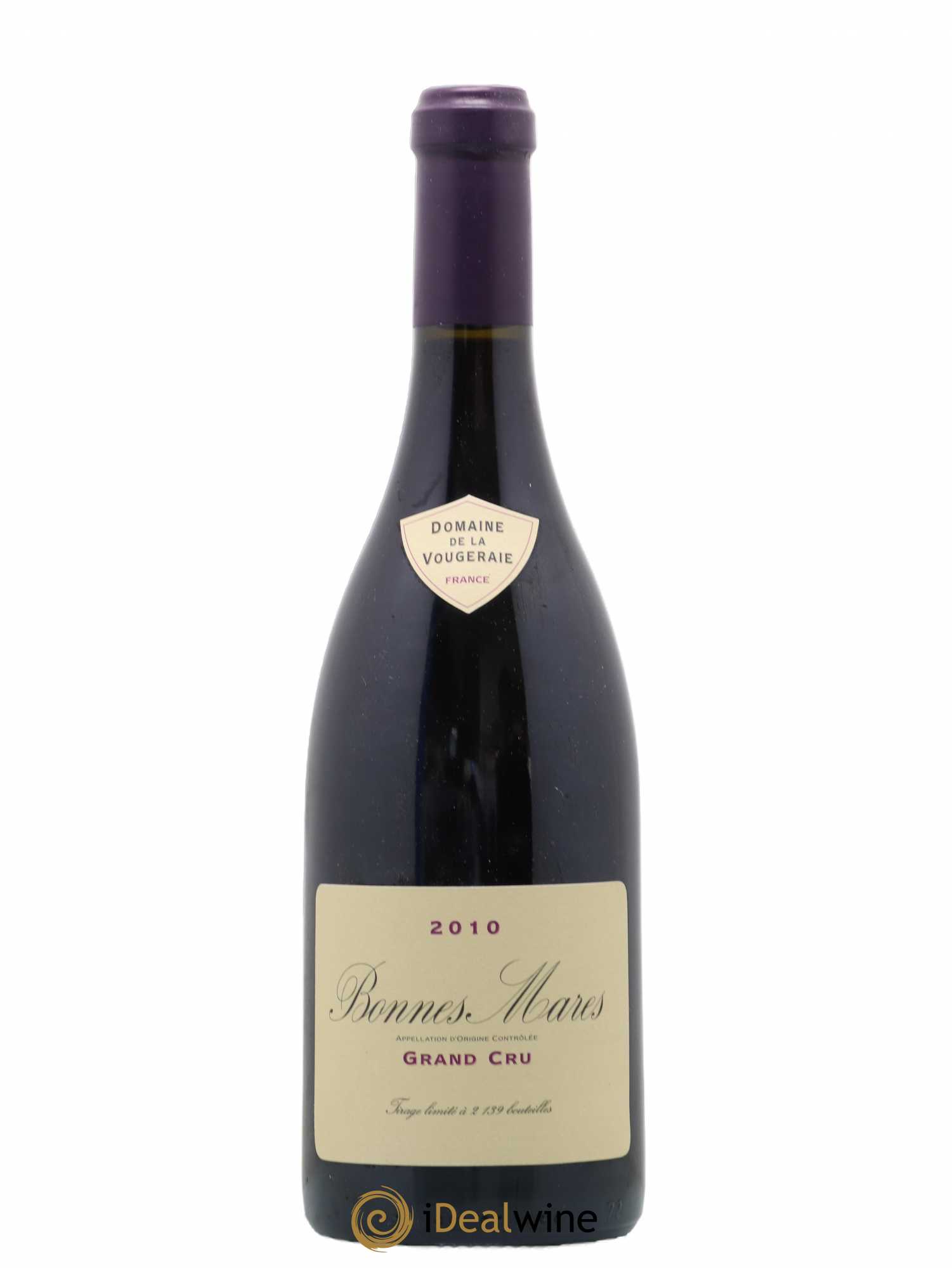 Bonnes-Mares Grand Cru La Vougeraie 2010 - Lot de 1 bouteille - 0