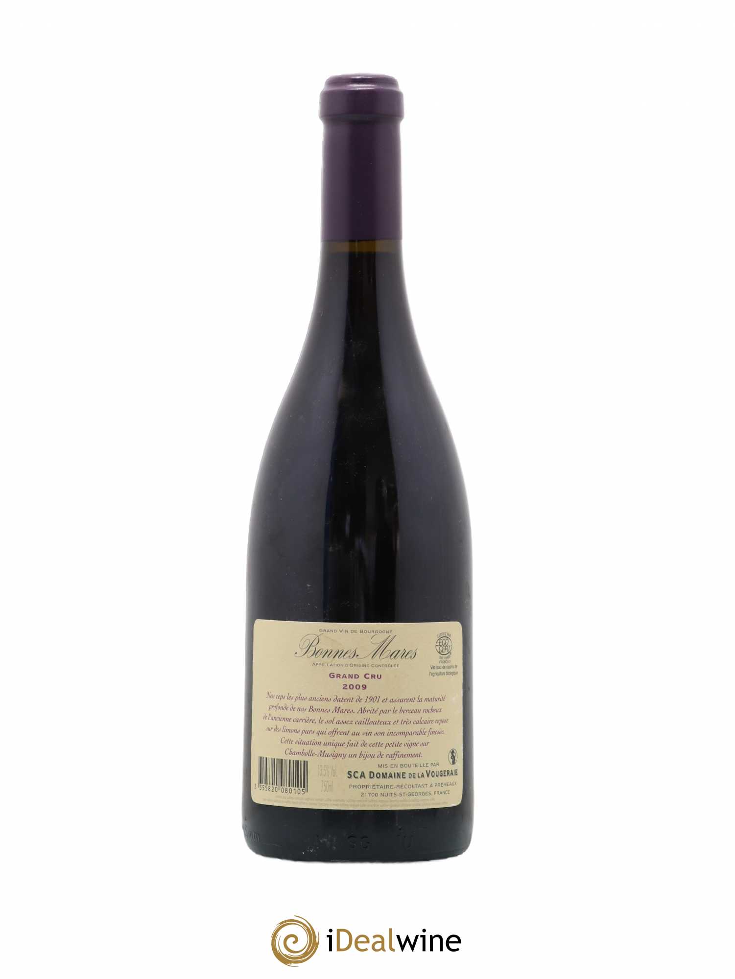 Bonnes-Mares Grand Cru La Vougeraie 2009 - Lot de 1 bouteille - 1