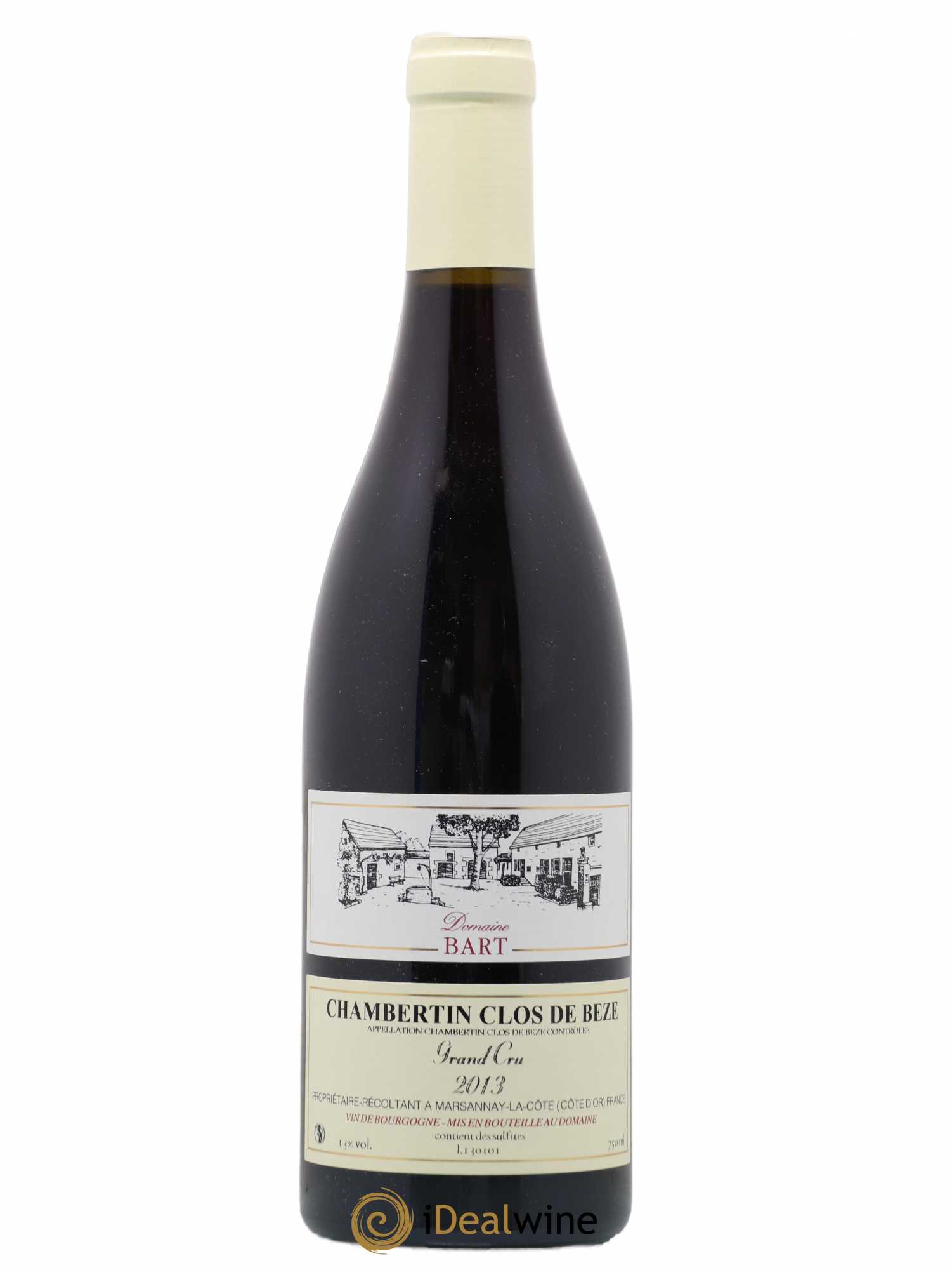 Chambertin Clos de Bèze Grand Cru Bart (Domaine) 2013 - Lot de 1 bouteille - 0